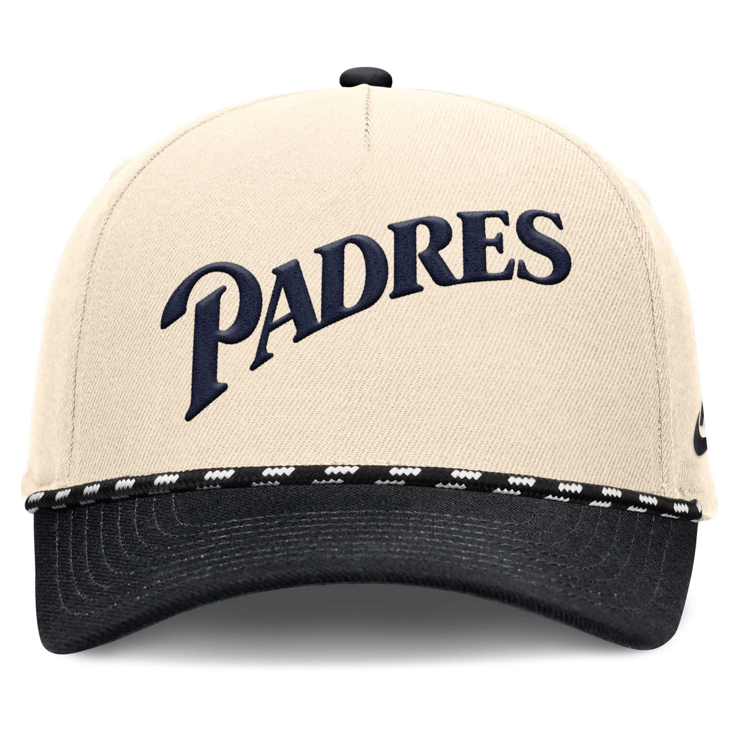 Nike Black San Diego Padres Cooperstown Collection Rise Adjustable Hat - view number 2