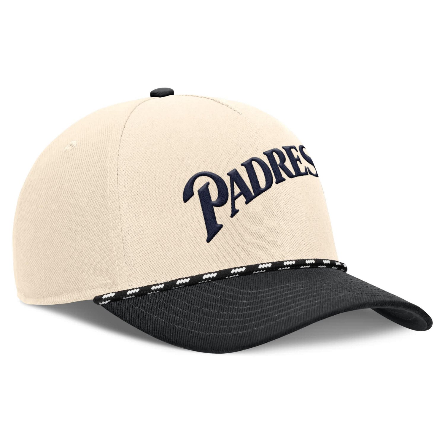 Nike Black San Diego Padres Cooperstown Collection Rise Adjustable Hat - view number 3