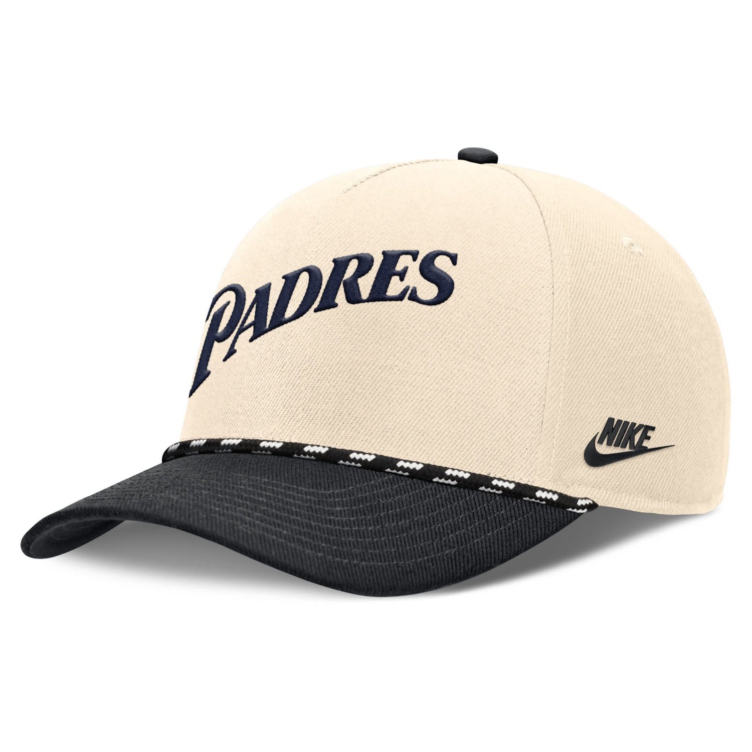 Nike Black San Diego Padres Cooperstown Collection Rise Adjustable Hat