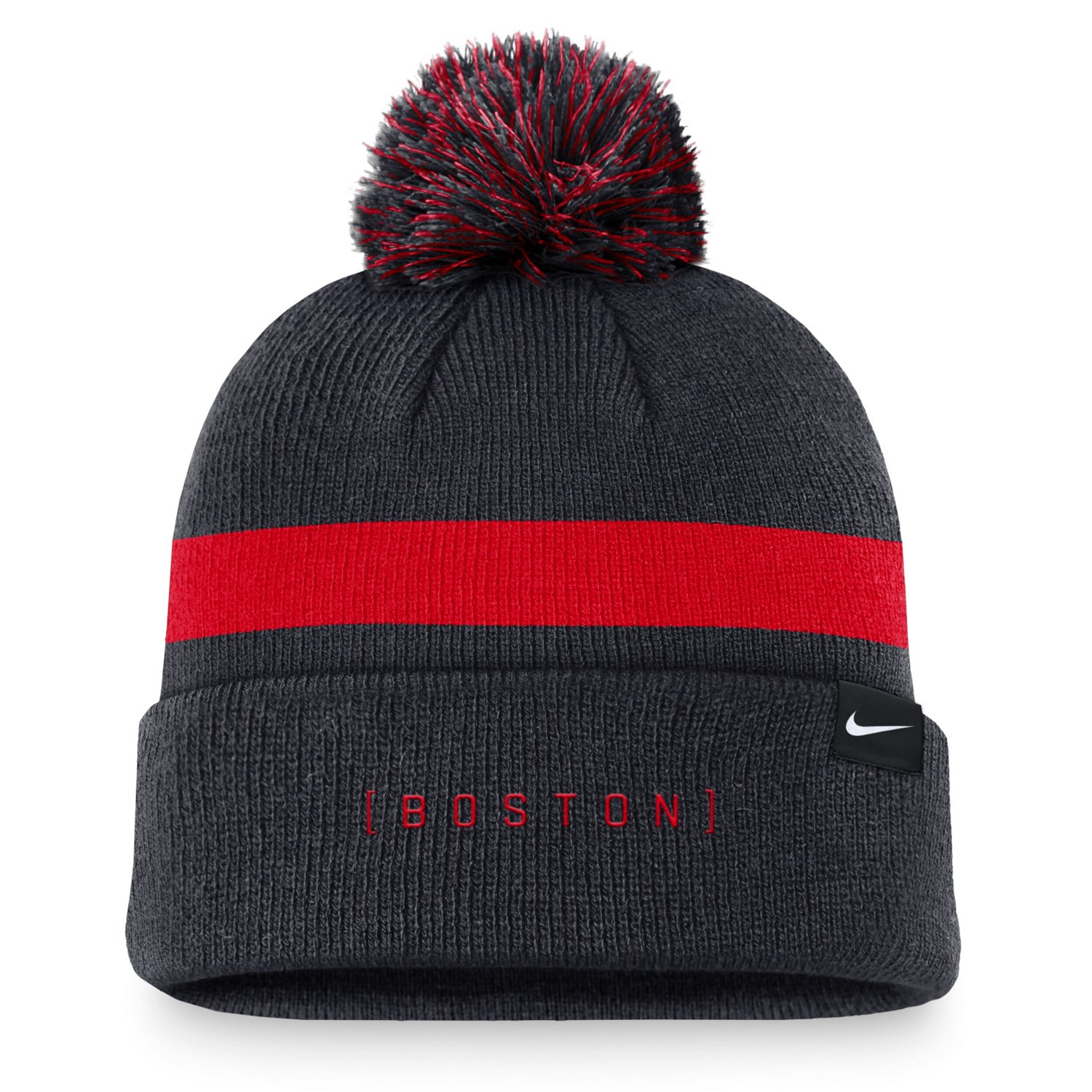 Nike Boston Red Sox Hometown Peak Cuffed Knit Hat with Pom - view number 2