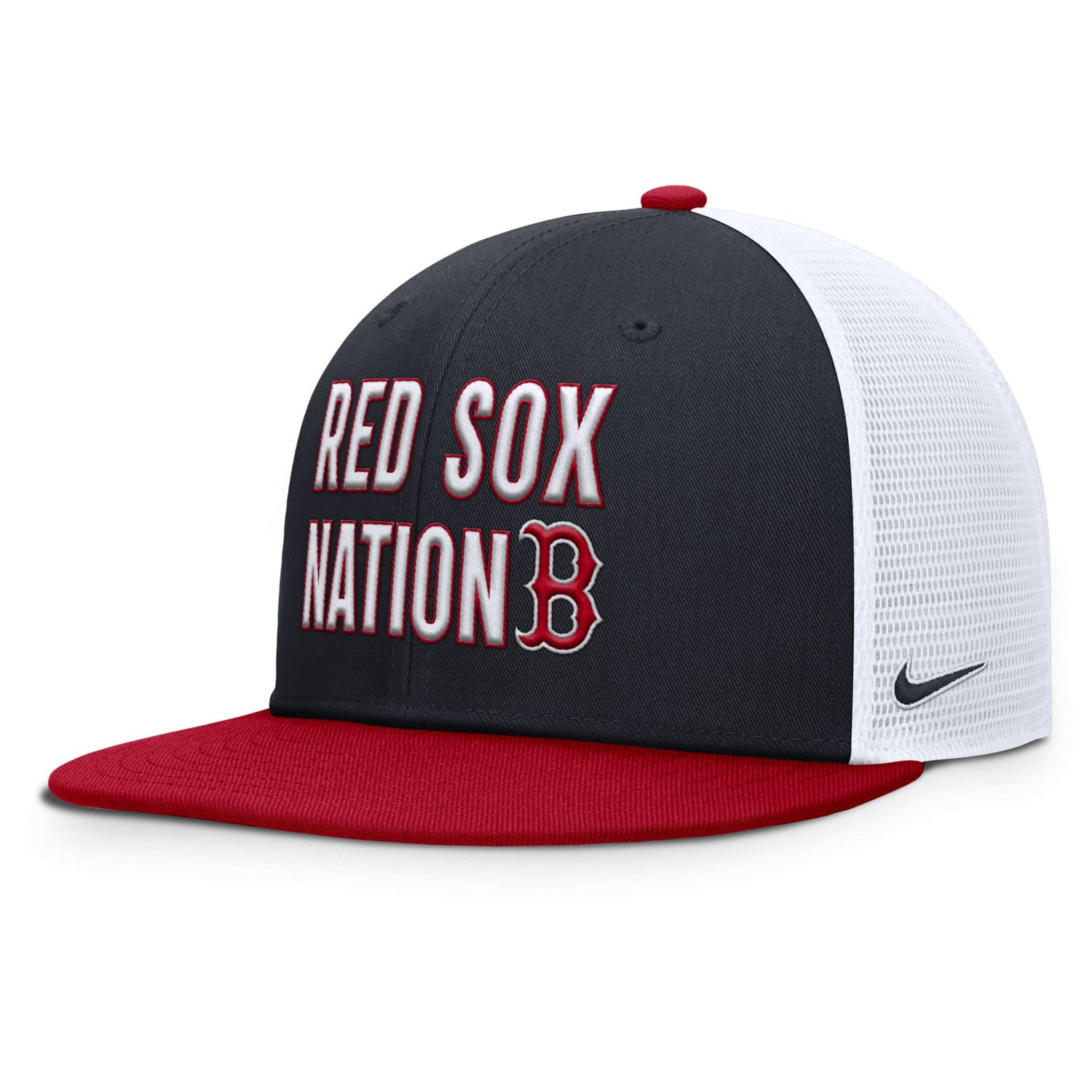 Nike Boston Red Sox Pro Trucker Snapback Hat - view number 3
