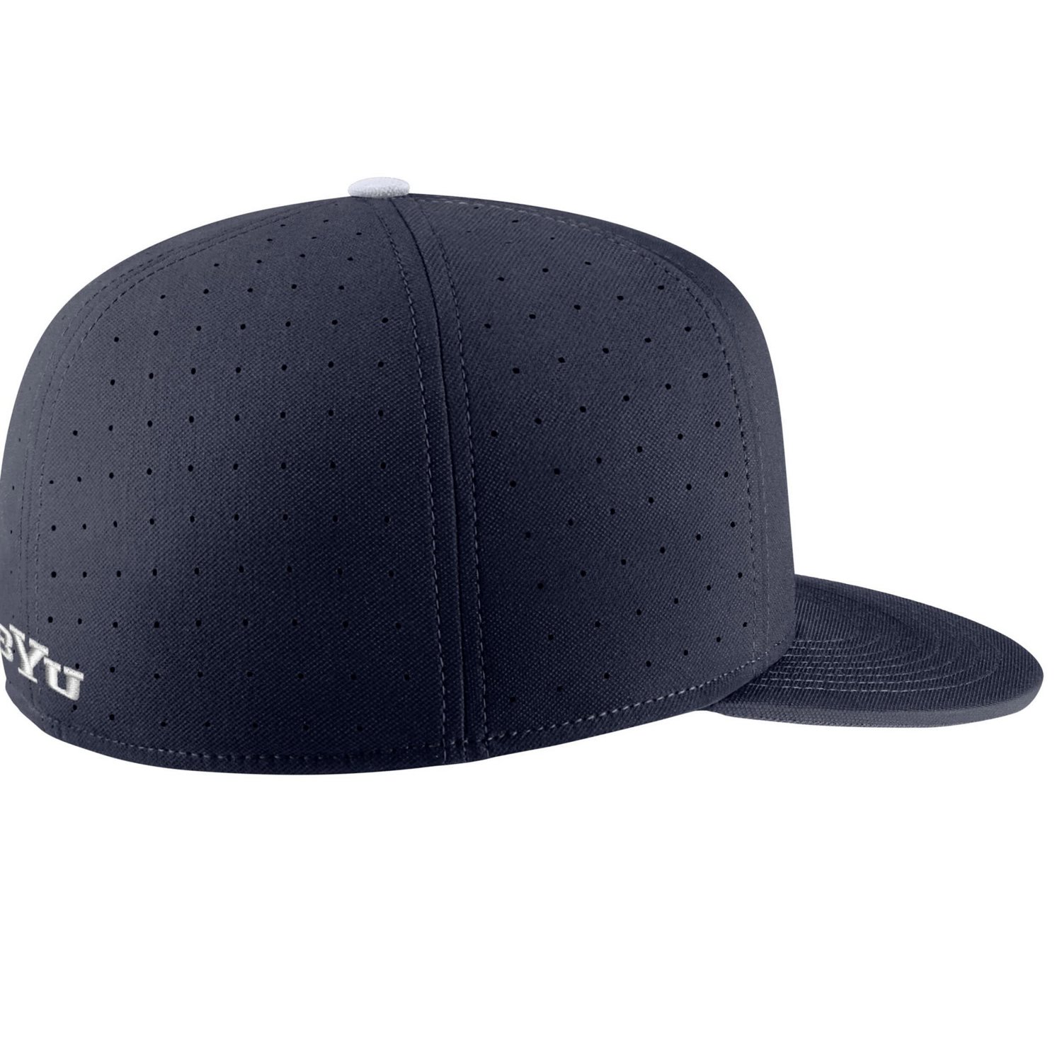 Nike BYU Cougars Aero True Baseball Performance Fitted Hat - view number 2