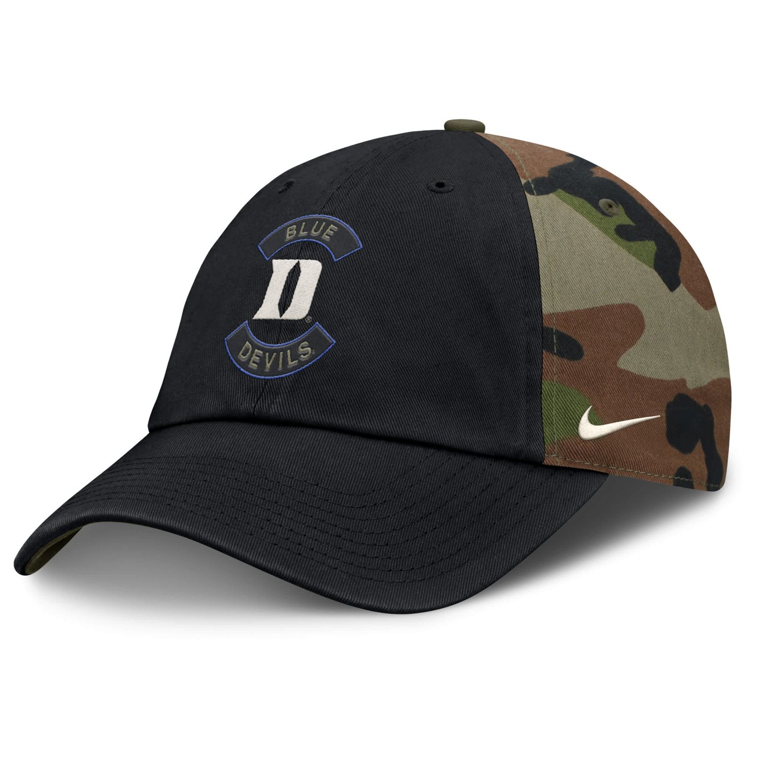 Nike Camo Duke Blue Devils 2025 Military Appreciation Club Adjustable Hat
