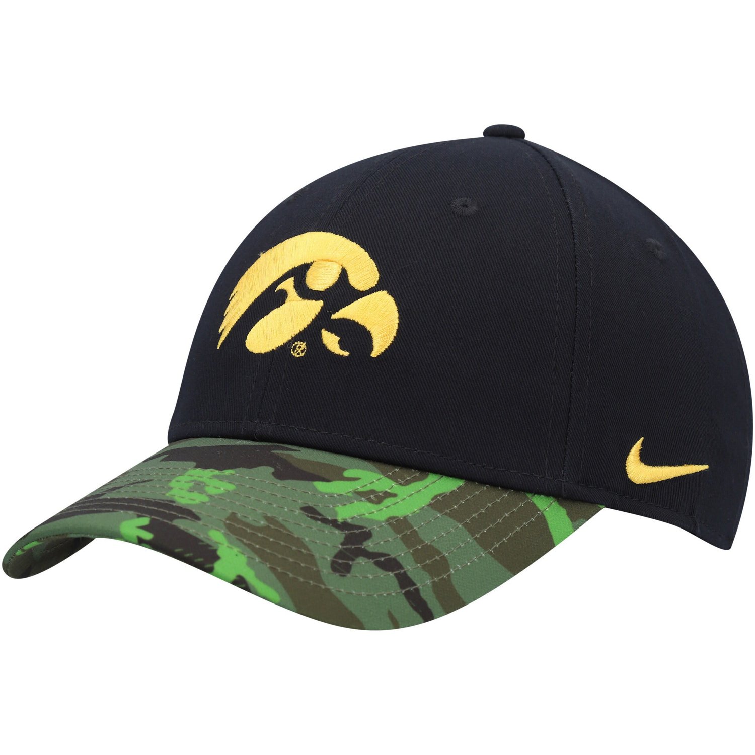 Nike /Camo Iowa Hawkeyes Veterans Day 2Tone Legacy91 Adjustable Hat - view number 3