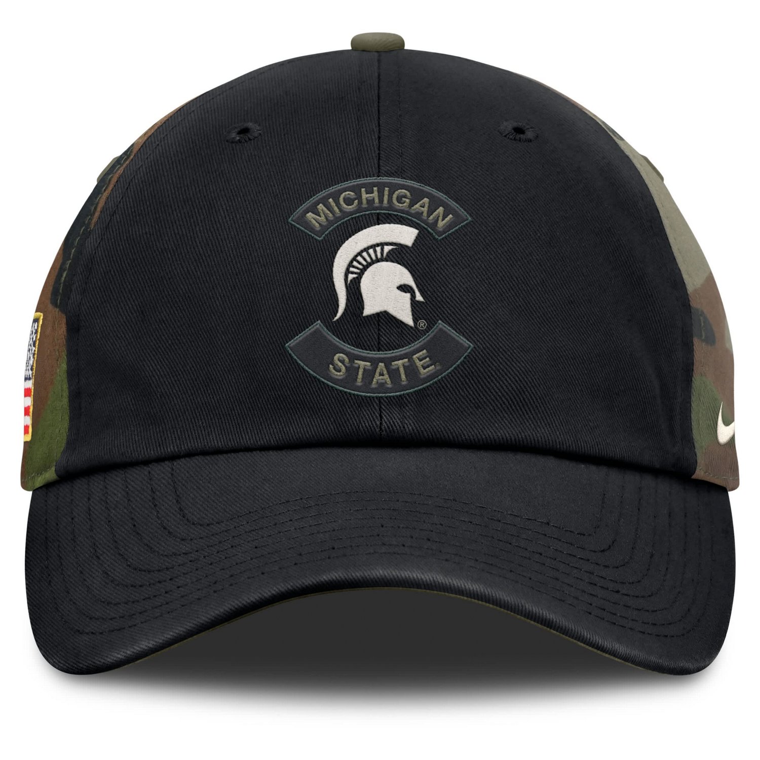 Nike Camo Michigan State Spartans 2025 Military Appreciation Club Adjustable Hat - view number 2