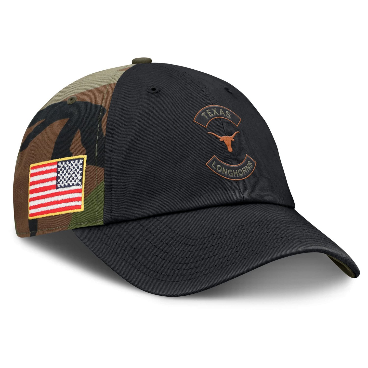 Nike Camo Texas Longhorns 2025 Military Appreciation Club Adjustable Hat - view number 3
