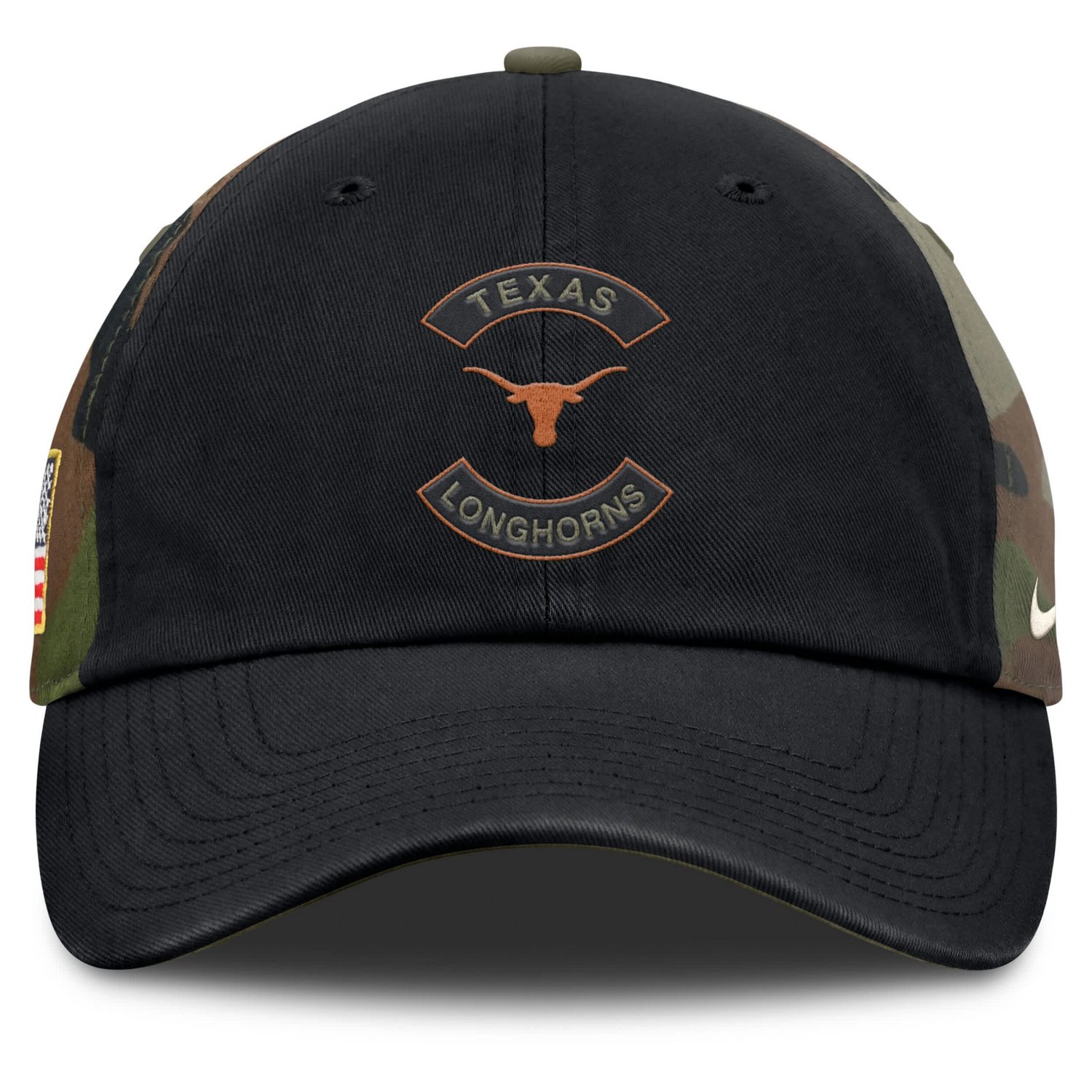 Nike Camo Texas Longhorns 2025 Military Appreciation Club Adjustable Hat - view number 2