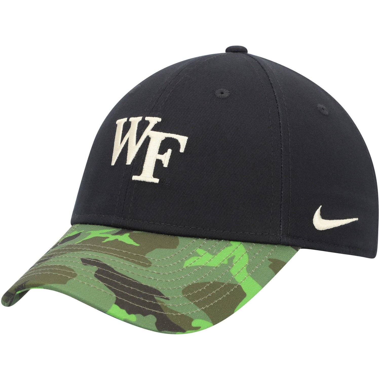 Nike /Camo Wake Forest Demon Deacons Veterans Day 2Tone Legacy91 Adjustable Hat - view number 3