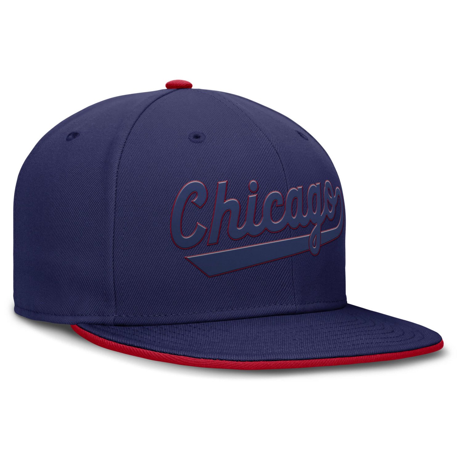 Nike Chicago Cubs Wordmark Dri-FIT Round Bill True Fitted Hat - view number 3
