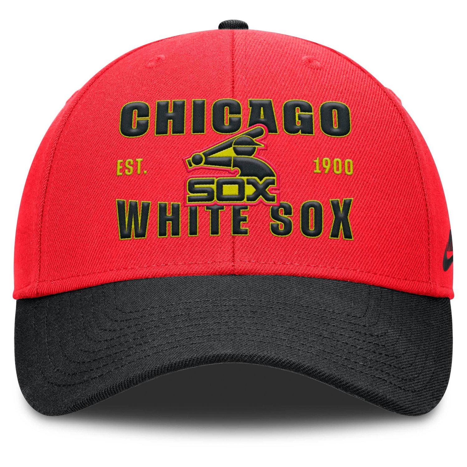 Nike Chicago White Sox Neon 90s Rise Adjustable Hat - view number 2