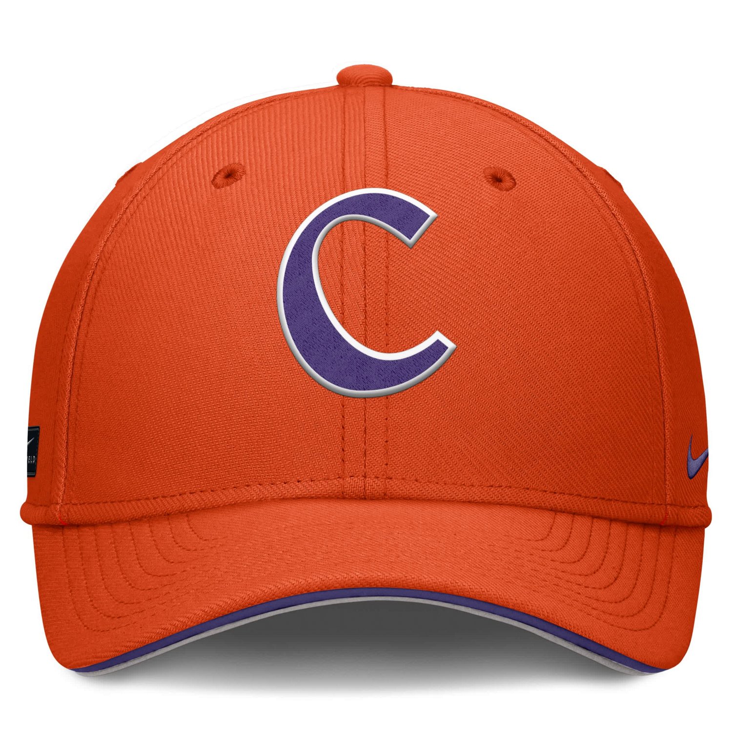 Nike Clemson Tigers 2025 Dugout Coaches Rise Swoosh Performance Flex Hat