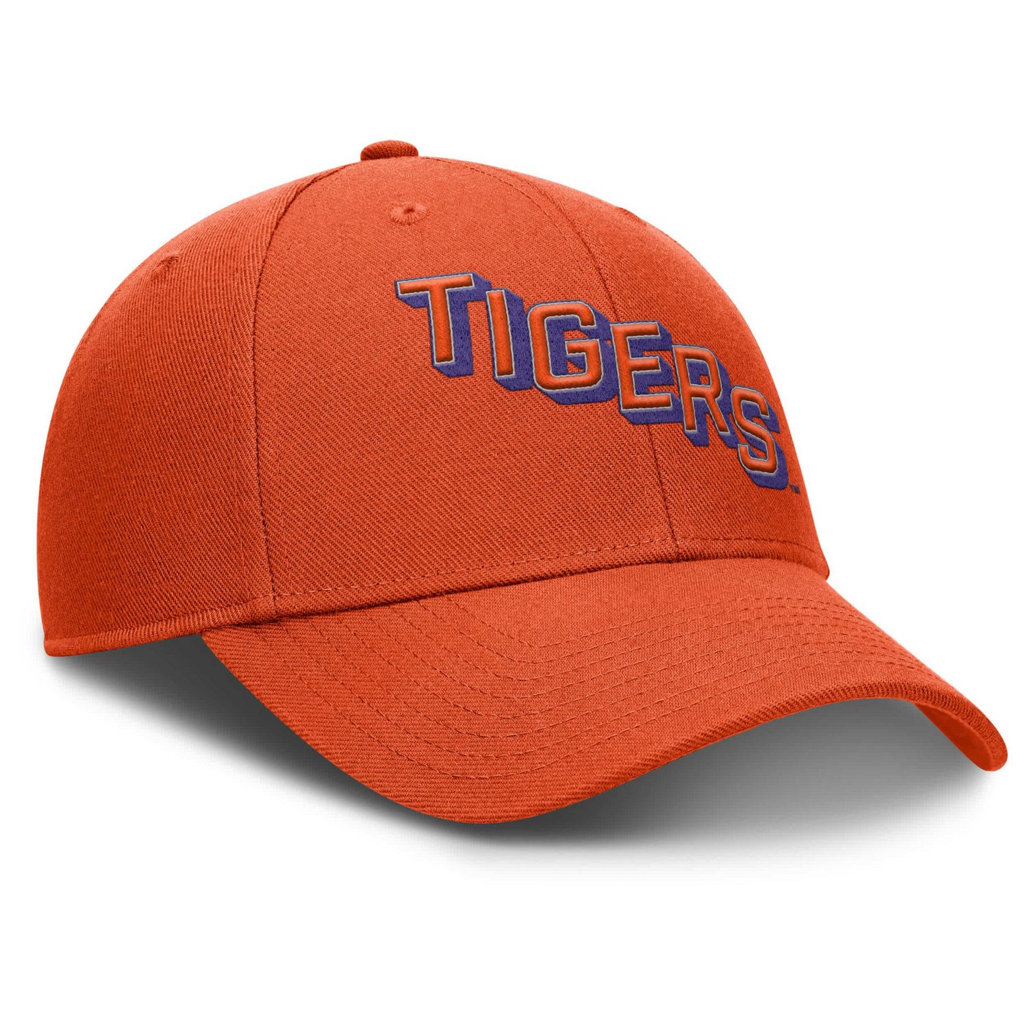 Nike Clemson Tigers Slanted Primetime Rise Performance Adjustable Hat - view number 3