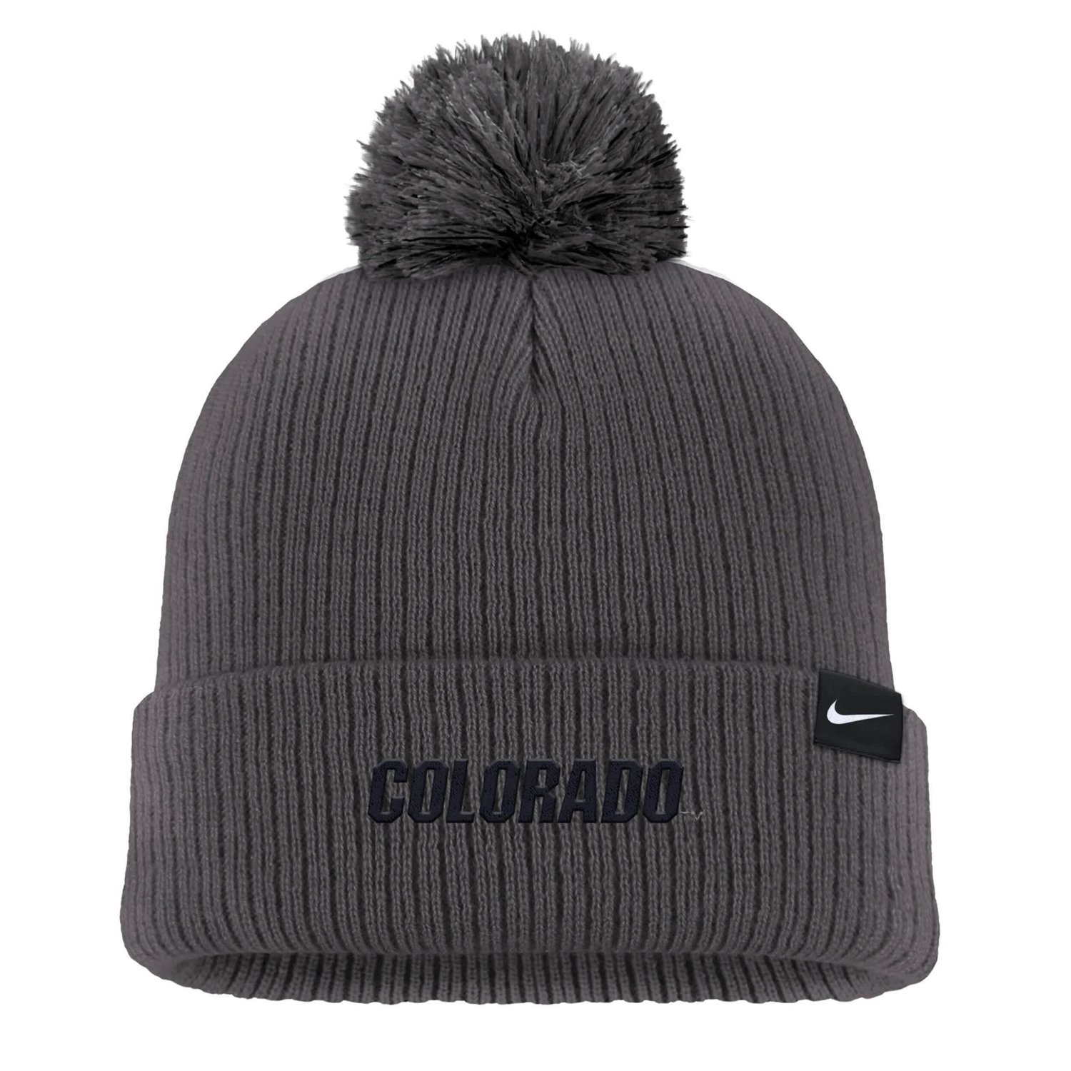 Nike Colorado Buffaloes Tonal Peak Cuffed Knit Hat with Pom - view number 2
