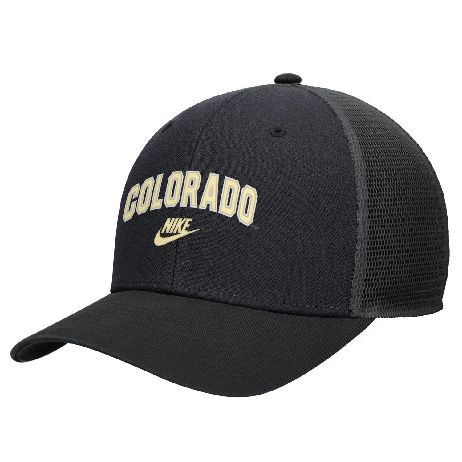 Nike Colorado Buffaloes Vintage Arch Rise Performance Trucker Adjustable Hat