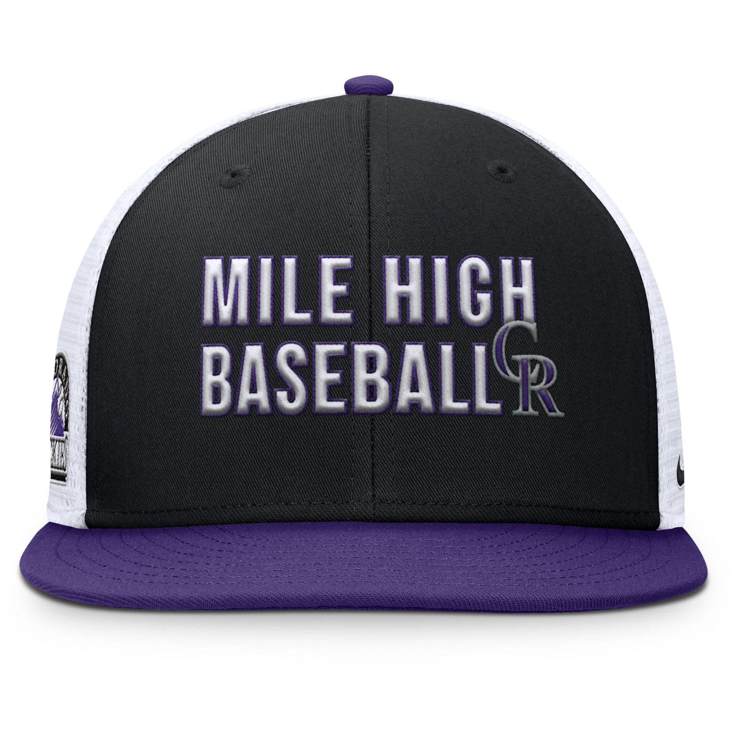Nike Colorado Rockies Pro Trucker Snapback Hat - view number 2
