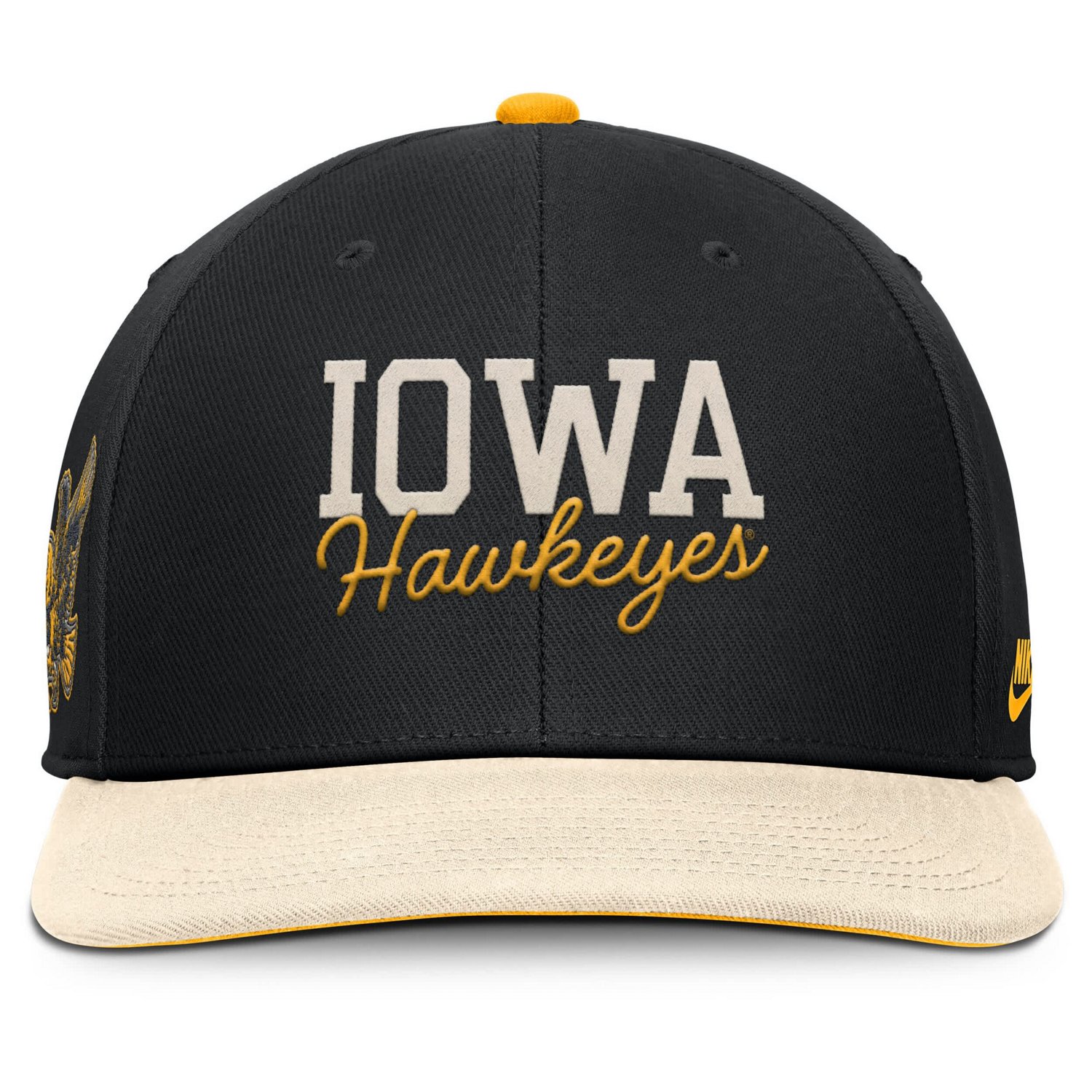 Nike Cream Iowa Hawkeyes Pro Legacy Script Snapback Hat