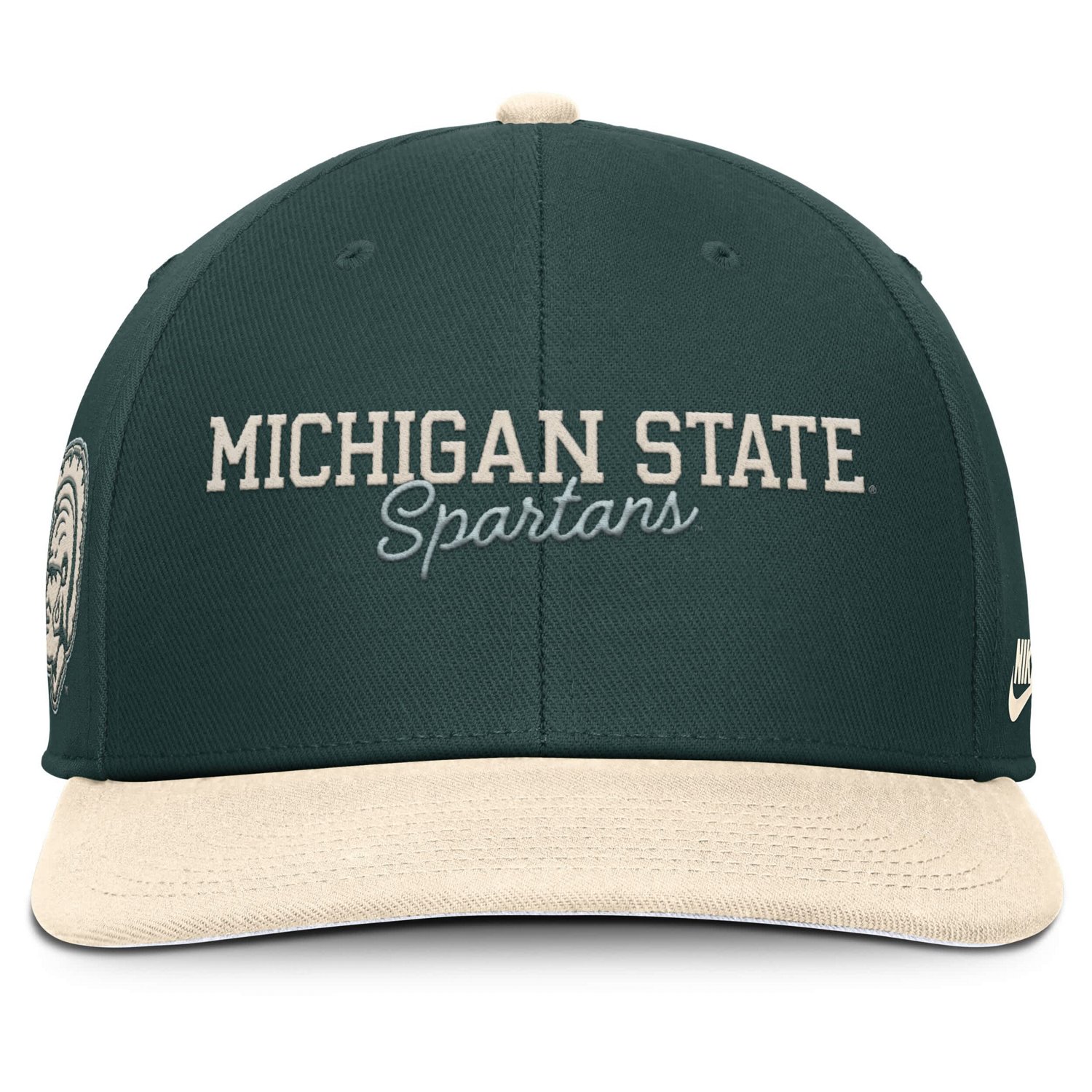 Nike Cream Michigan State Spartans Pro Legacy Script Snapback Hat - view number 2