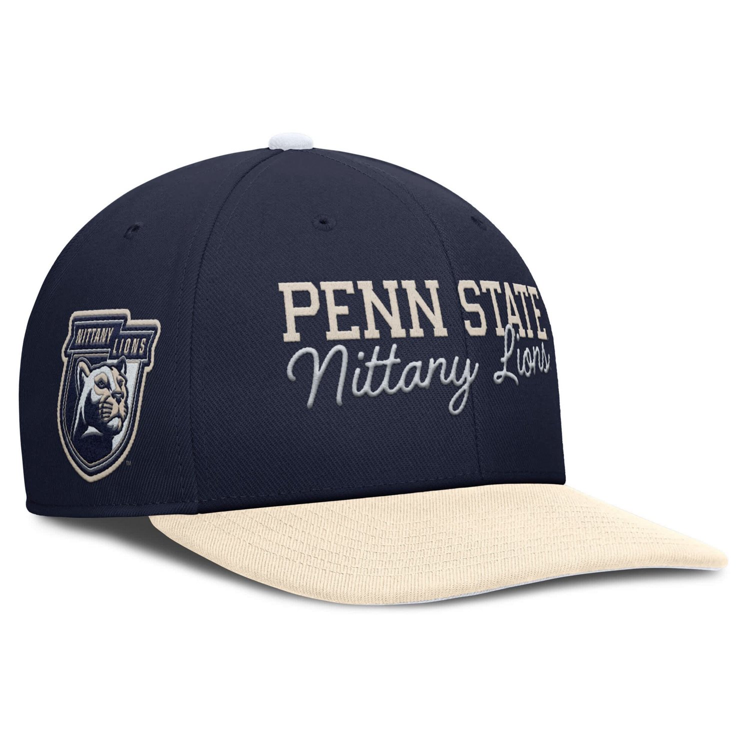 Nike Cream Penn State Nittany Lions Pro Legacy Script Snapback Hat