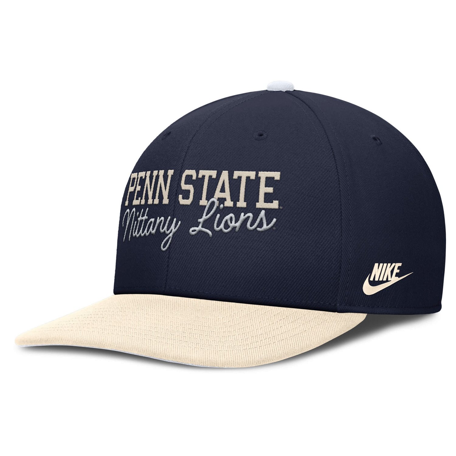 Nike Cream Penn State Nittany Lions Pro Legacy Script Snapback Hat