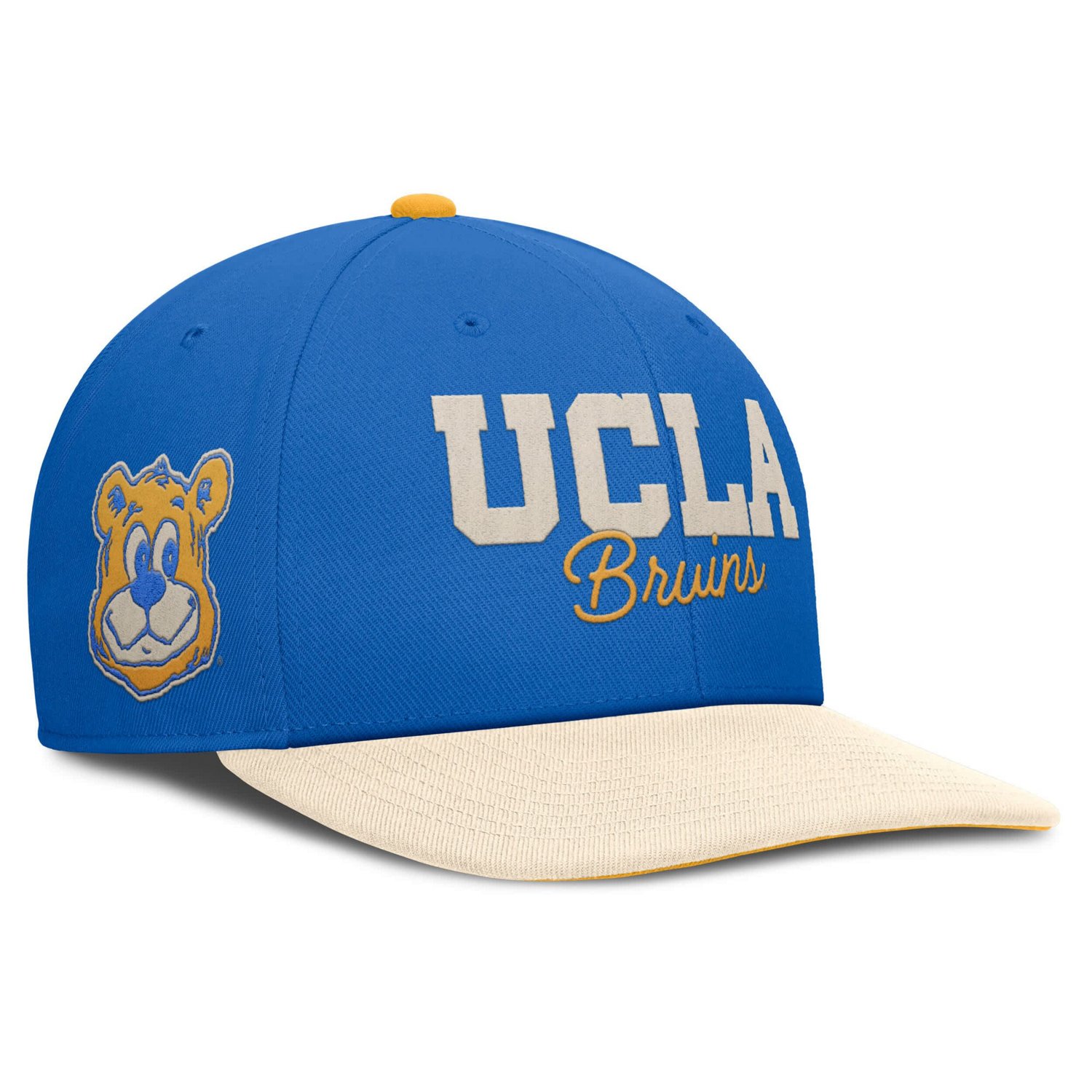 Nike Cream UCLA Bruins Pro Legacy Script Snapback Hat