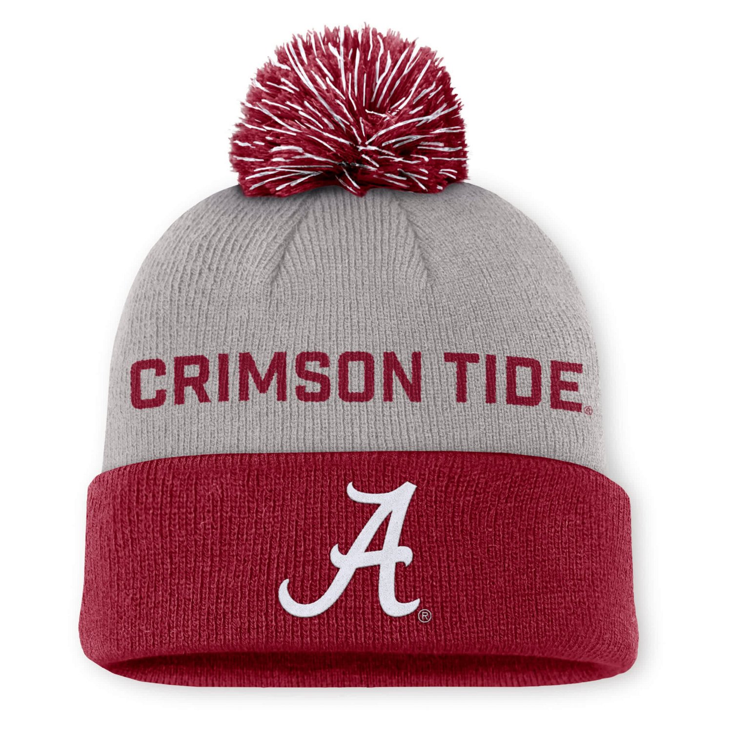 Nike Crimson Alabama Crimson Tide Primetime Peak Cuffed Knit Hat with Pom