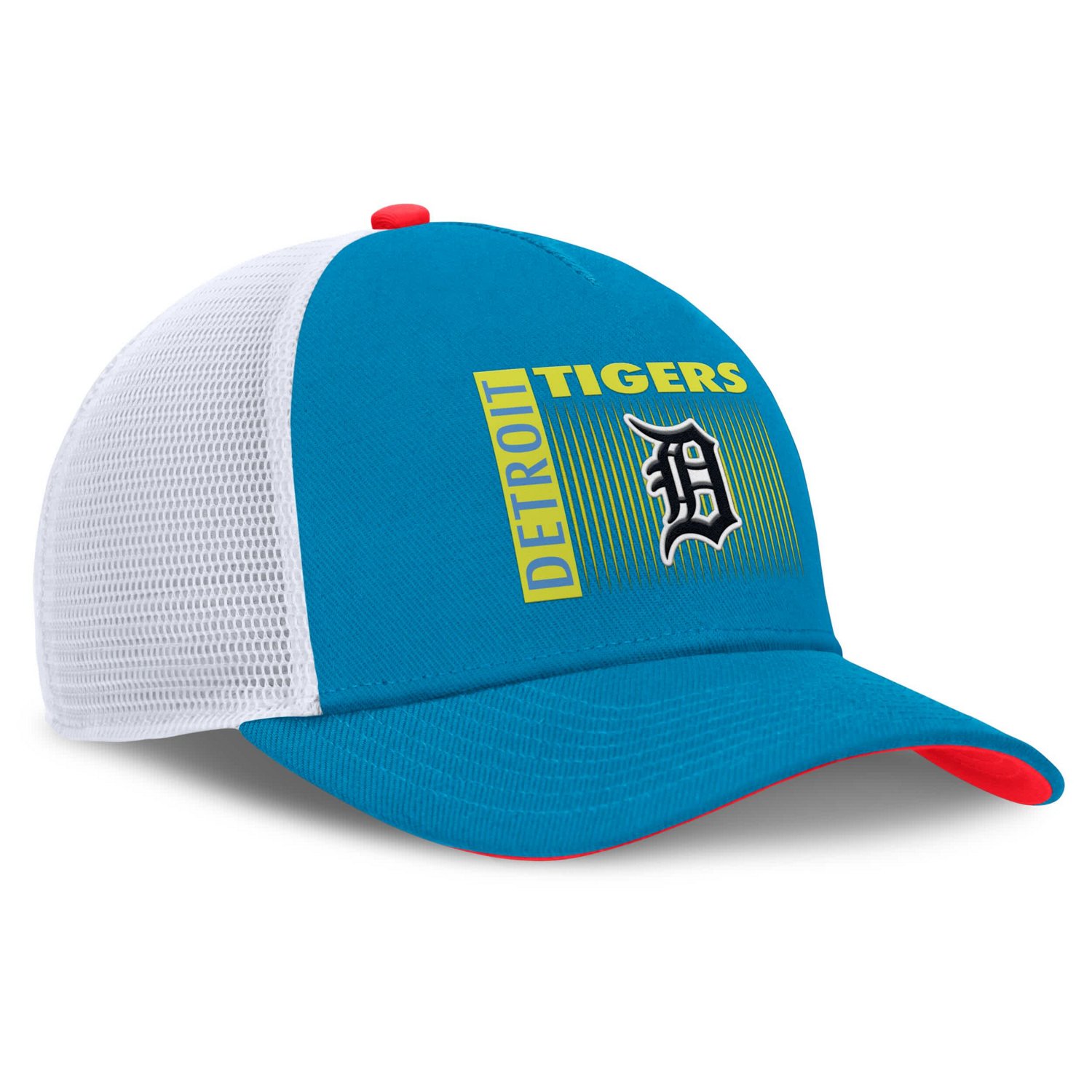 Nike Detroit Tigers Neon 90s Rise Structured Performance Adjustable Trucker Hat - view number 3