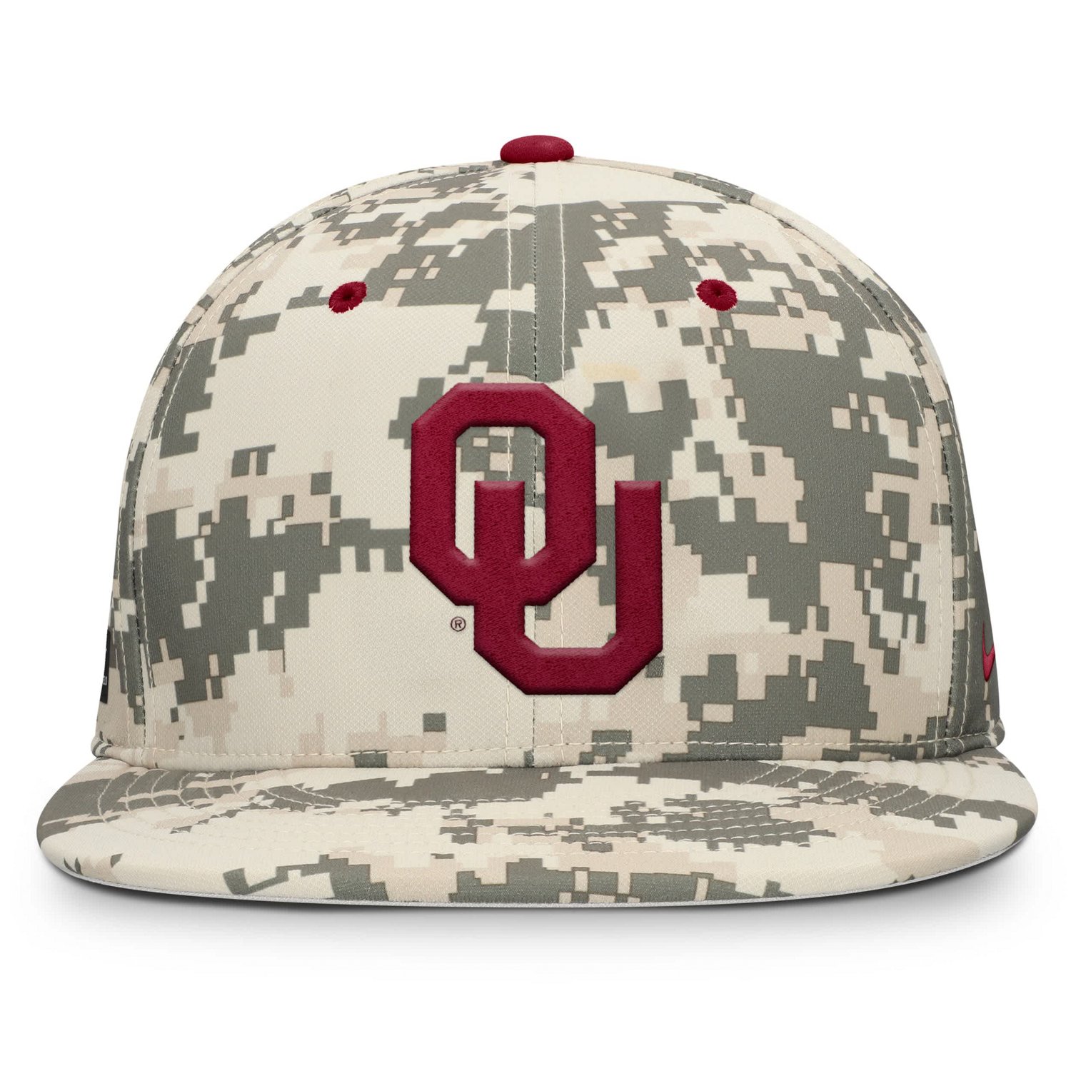 Nike Digital Oklahoma Sooners 2025 Dugout True Performance Fitted Hat - view number 2