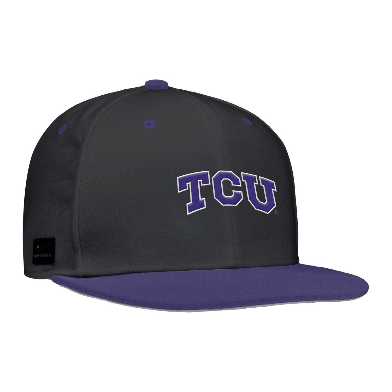 Nike Digital TCU Horned Frogs On-Field Baseball Performance Fitted Hat - view number 2