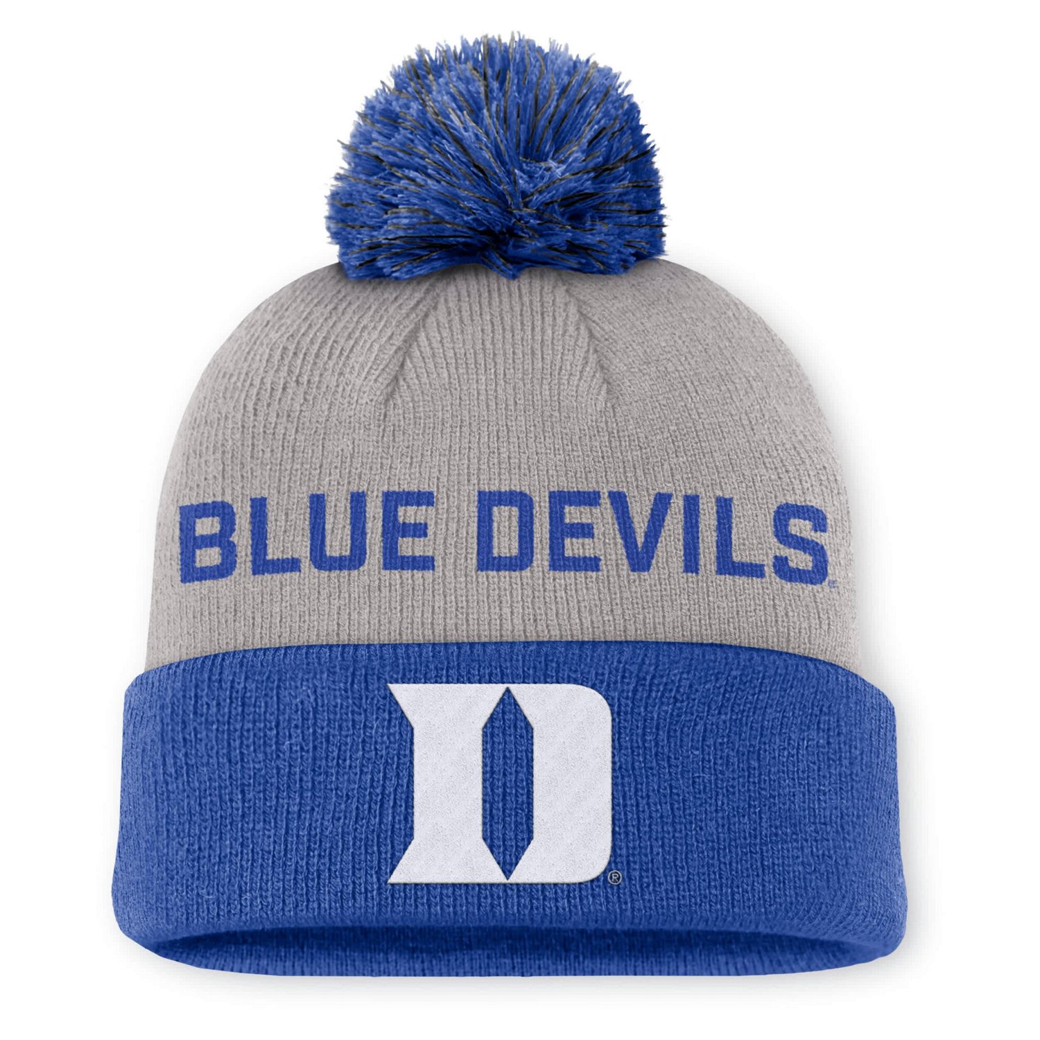 Nike Duke Blue Devils Primetime Peak Cuffed Knit Hat with Pom - view number 1