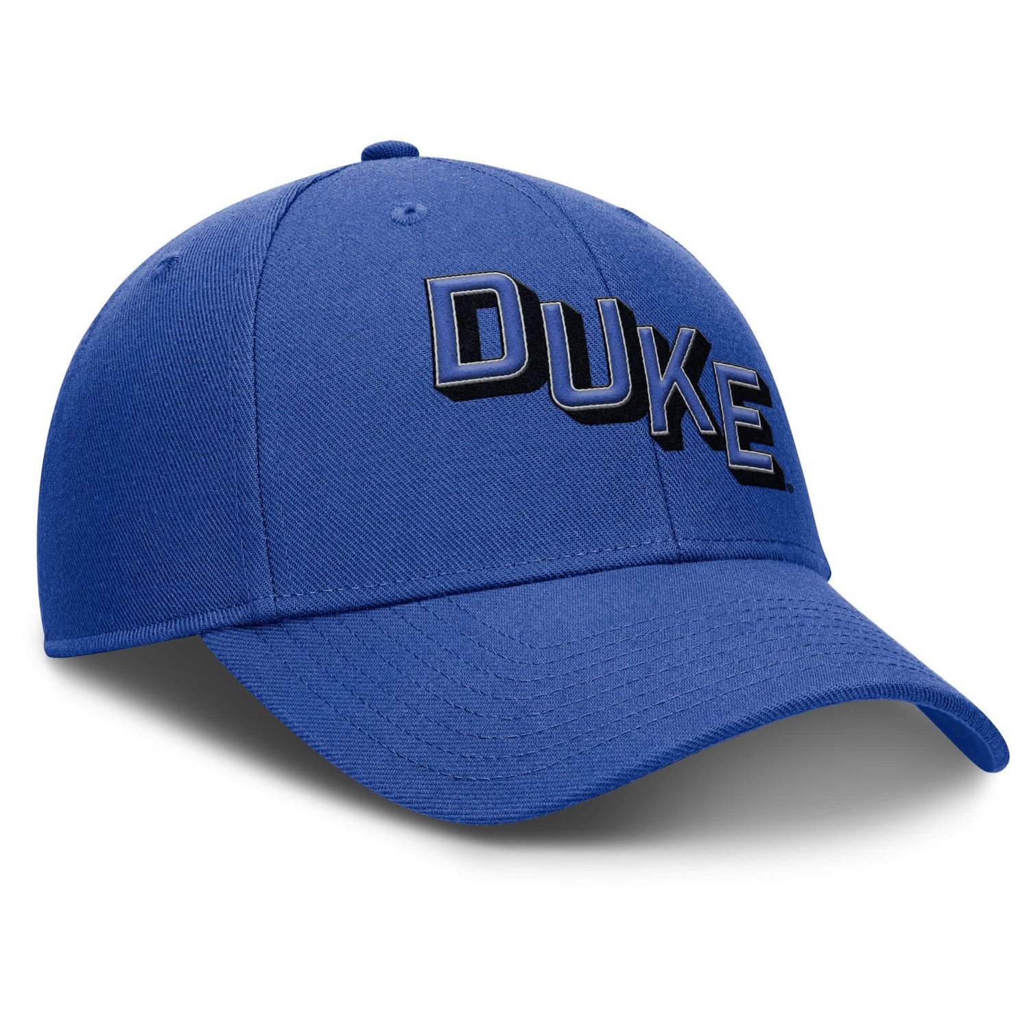 Nike Duke Blue Devils Slanted Primetime Rise Performance Adjustable Hat - view number 3