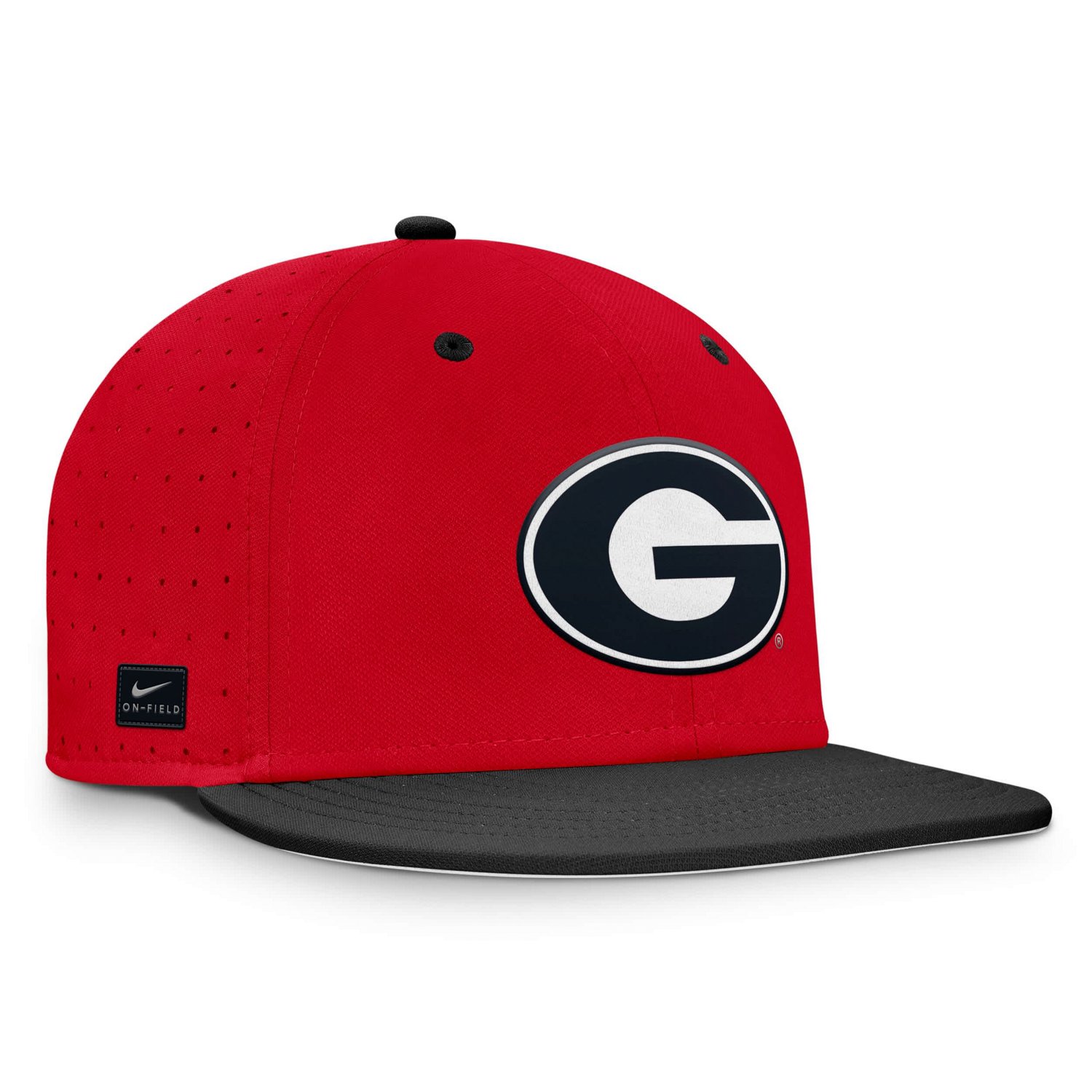 Nike Georgia Bulldogs On-Field Dugout True Performance Fitted Hat - view number 3