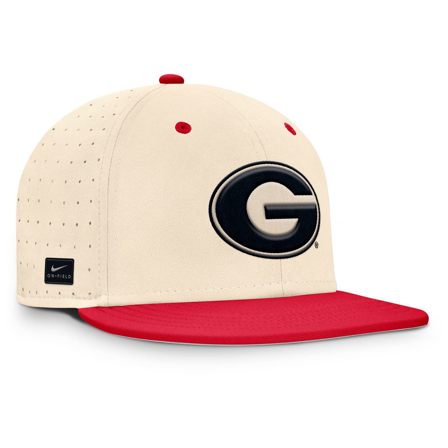 Nike Georgia Bulldogs On-Field Dugout True Performance Fitted Hat - view number 3