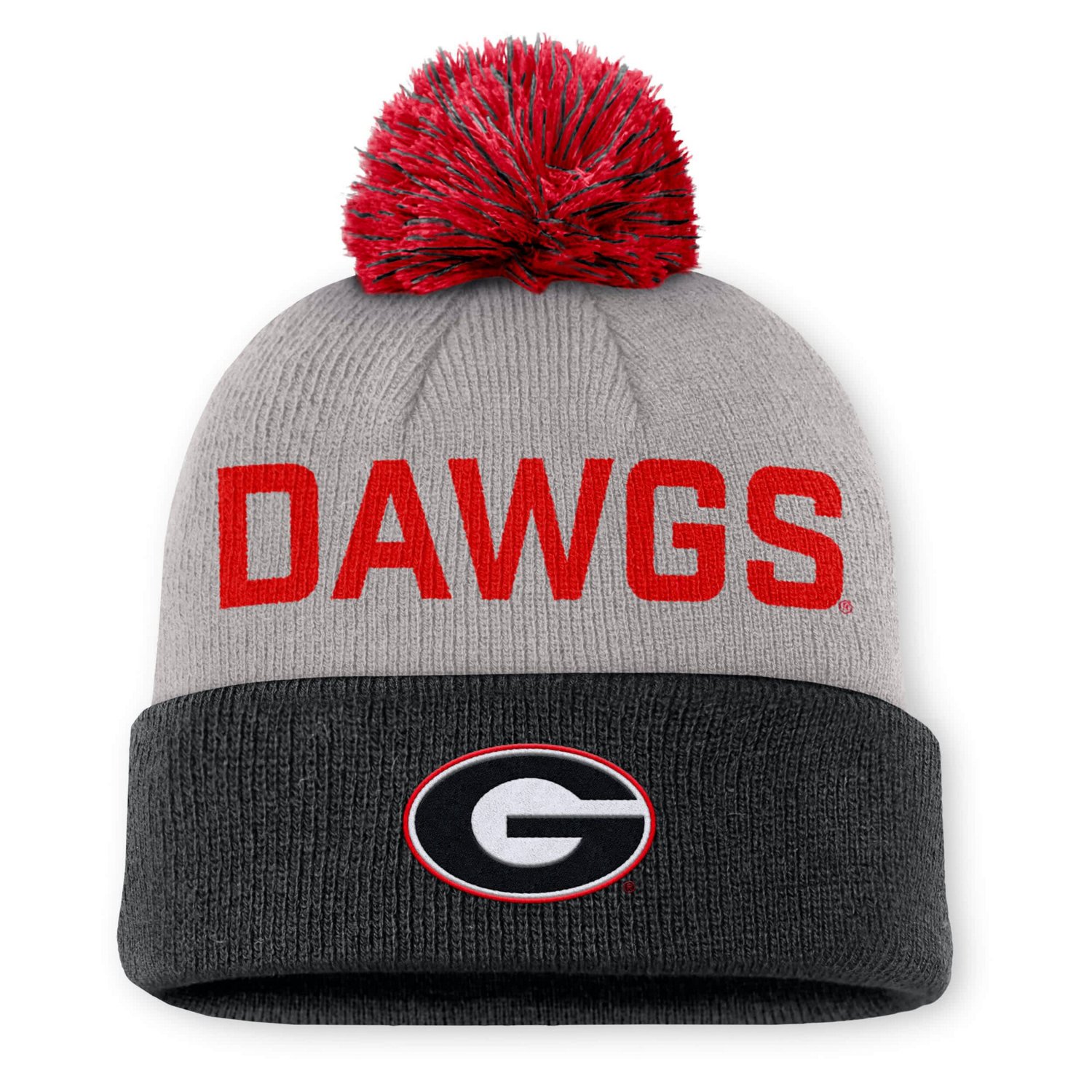 Nike Georgia Bulldogs Primetime Peak Cuffed Knit Hat with Pom