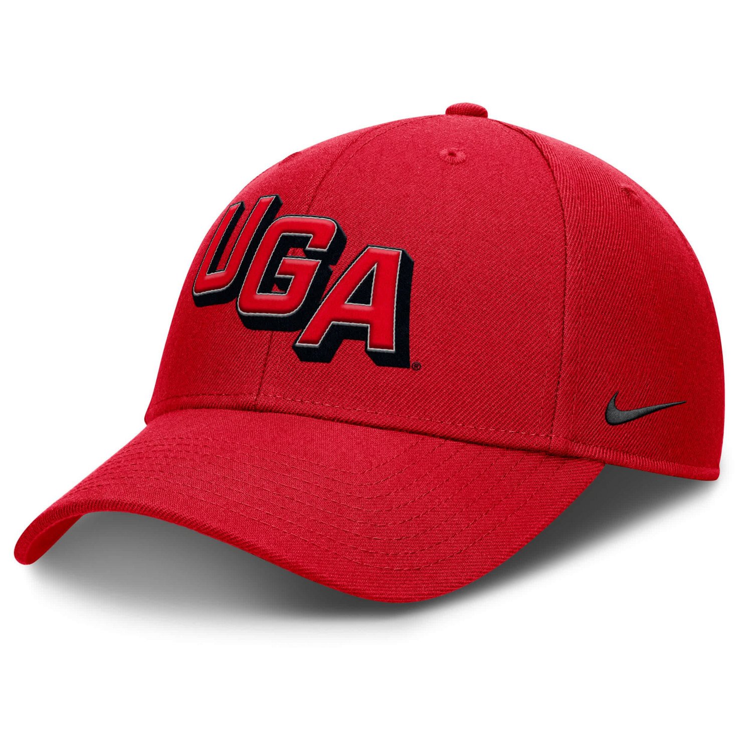Nike Georgia Bulldogs Slanted Primetime Rise Performance Adjustable Hat