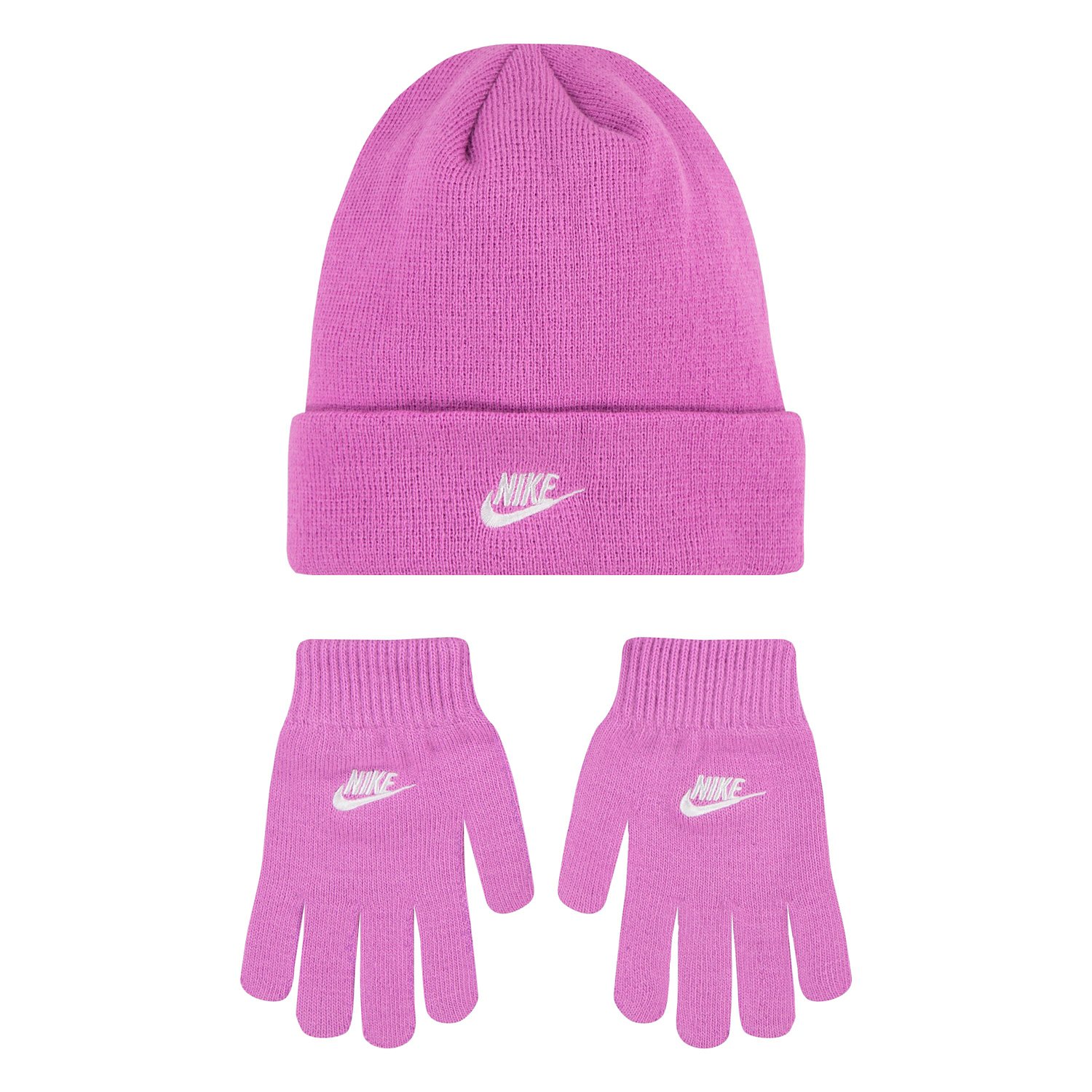 Nike Girls' Futura Beanie and Gloves Set                                                                                         - view number 1