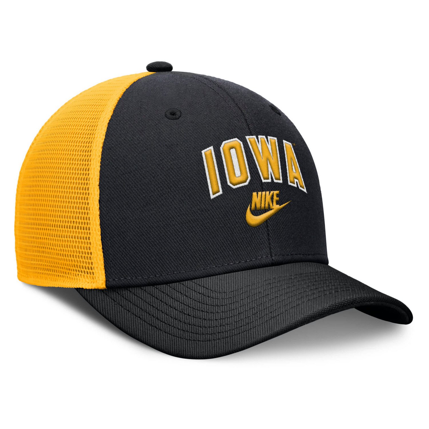 Nike Gold Iowa Hawkeyes Legacy Arch Rise Performance Trucker Adjustable Hat - view number 3