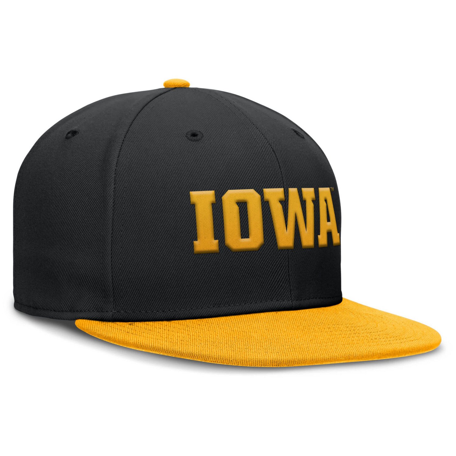 Nike Gold Iowa Hawkeyes Two-Tone Primetime Performance Fitted Hat - view number 3