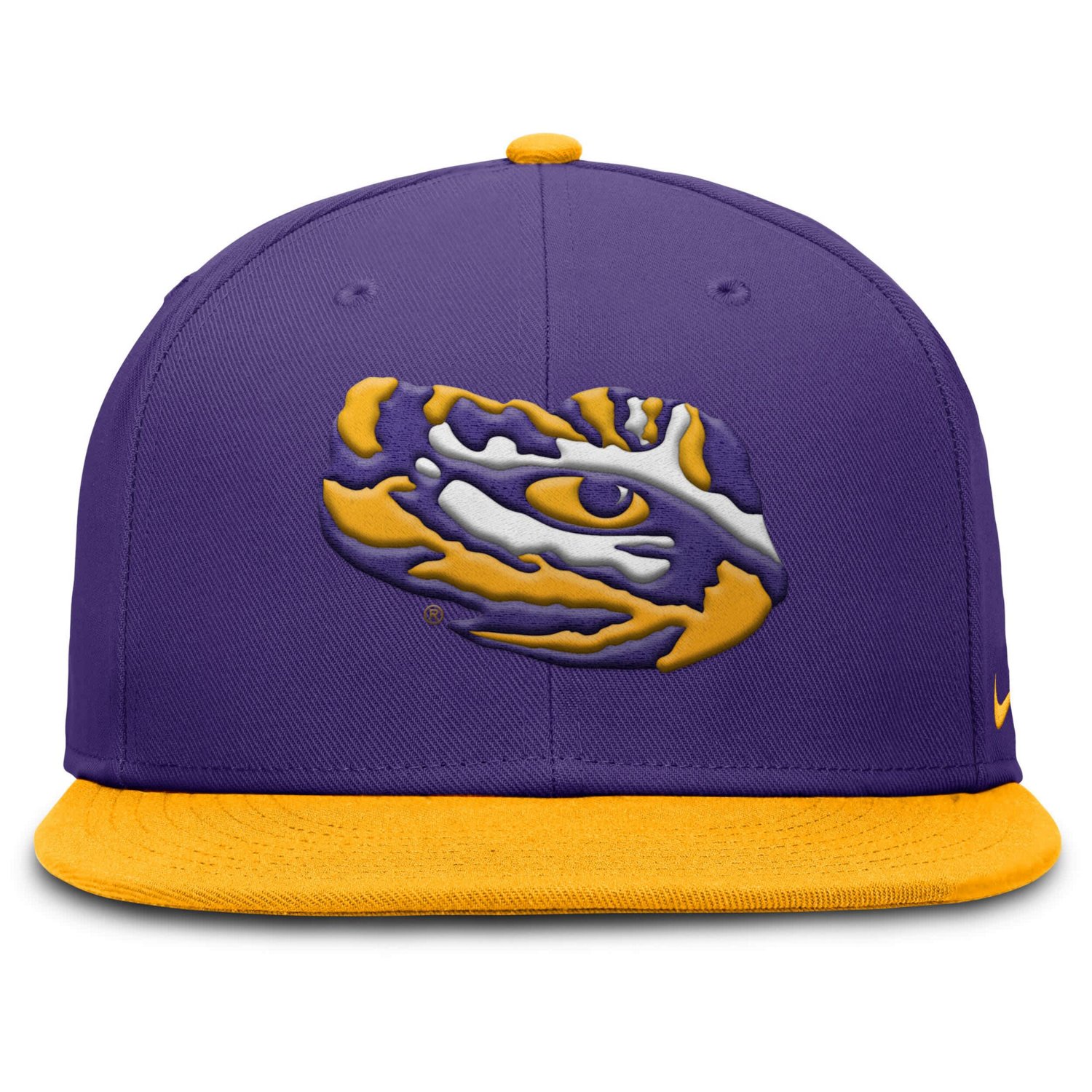 Nike Gold LSU Tigers Two-Tone Primetime Performance Fitted Hat                                                                   - view number 2
