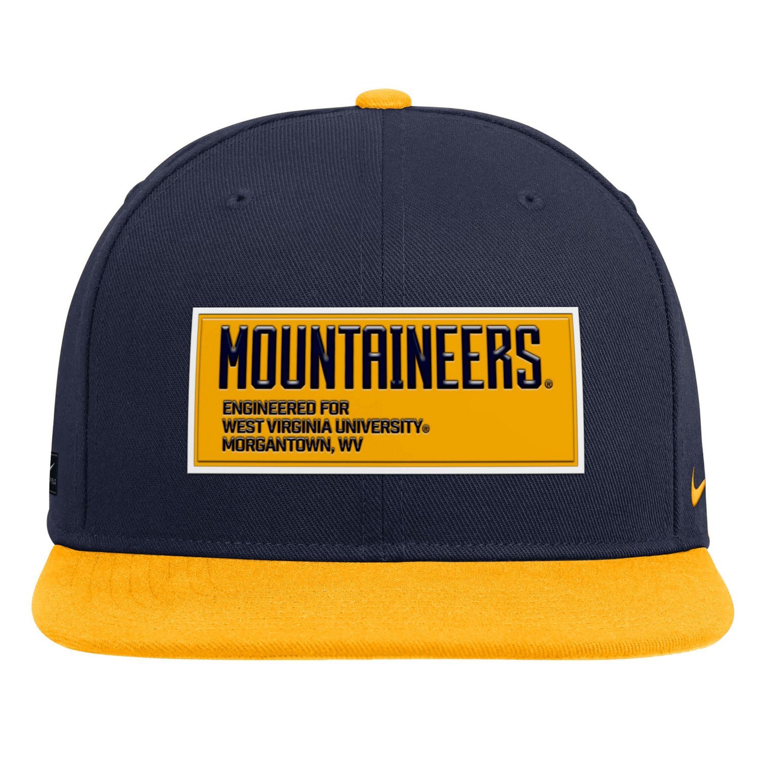 Nike Gold West Virginia Mountaineers 2025 On-Field Patch Pro Dri-FIT Snapback Hat - view number 2