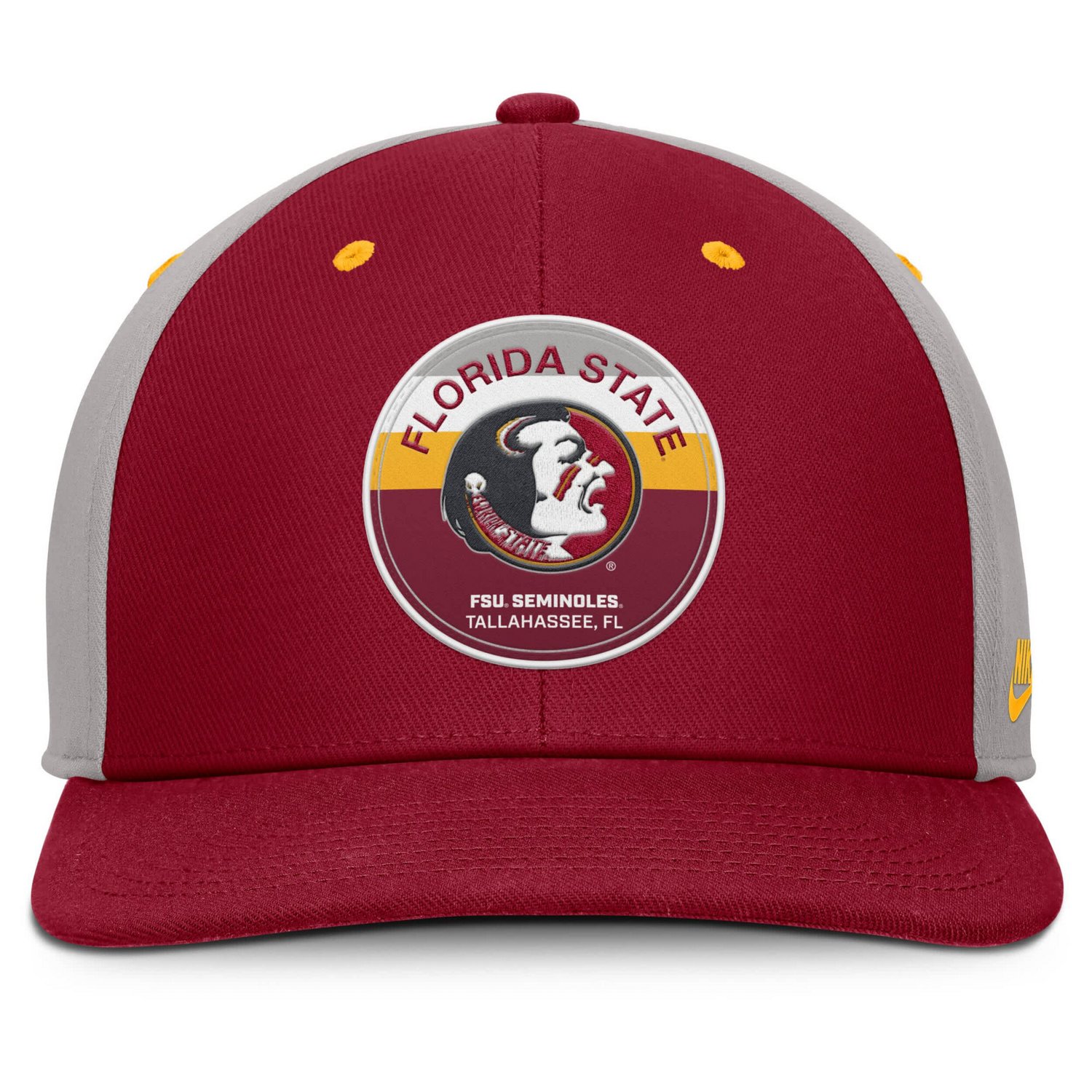 Nike Gray Florida State Seminoles Prep Pro Performance Snapback Hat - view number 2