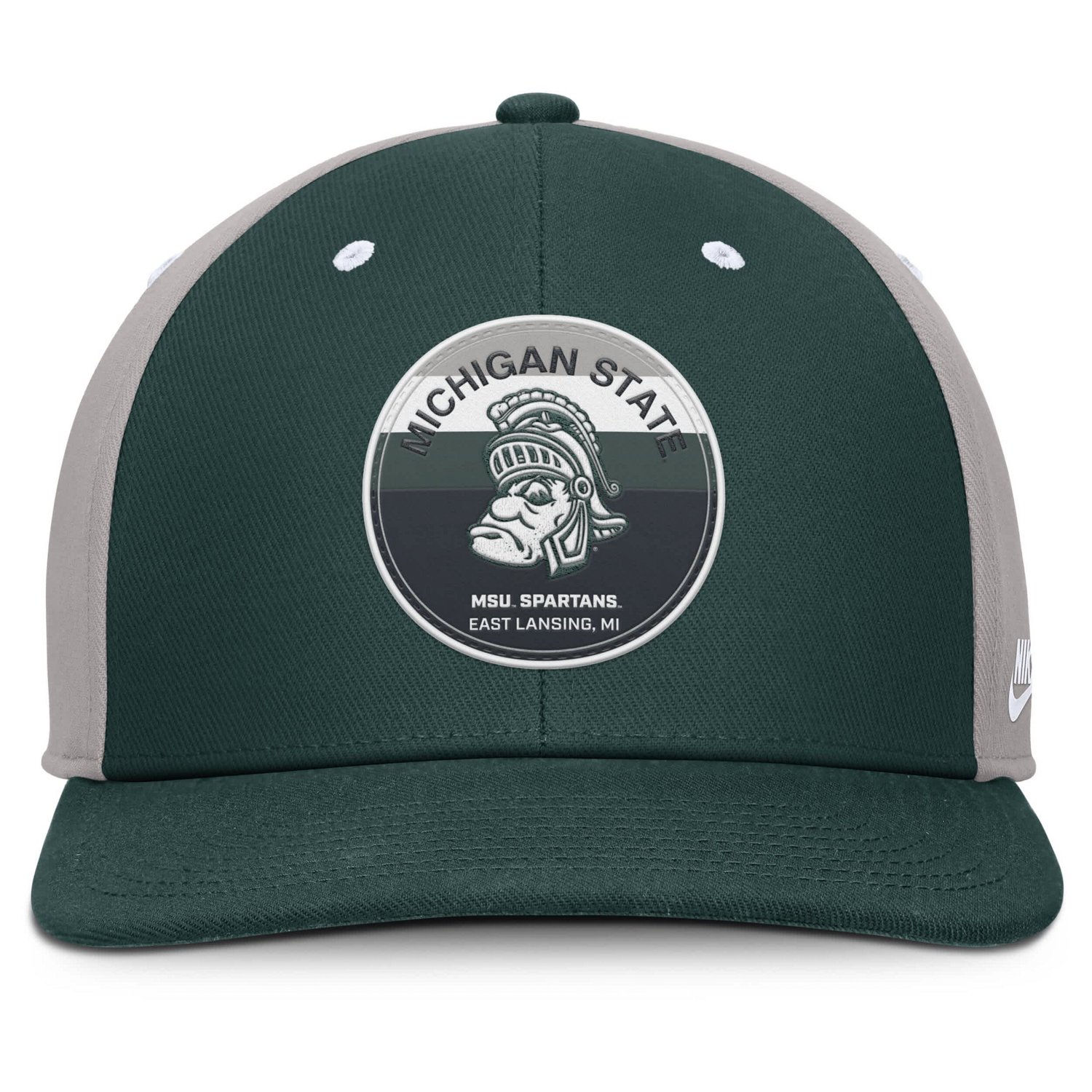Nike Gray Michigan State Spartans Prep Pro Performance Snapback Hat - view number 2