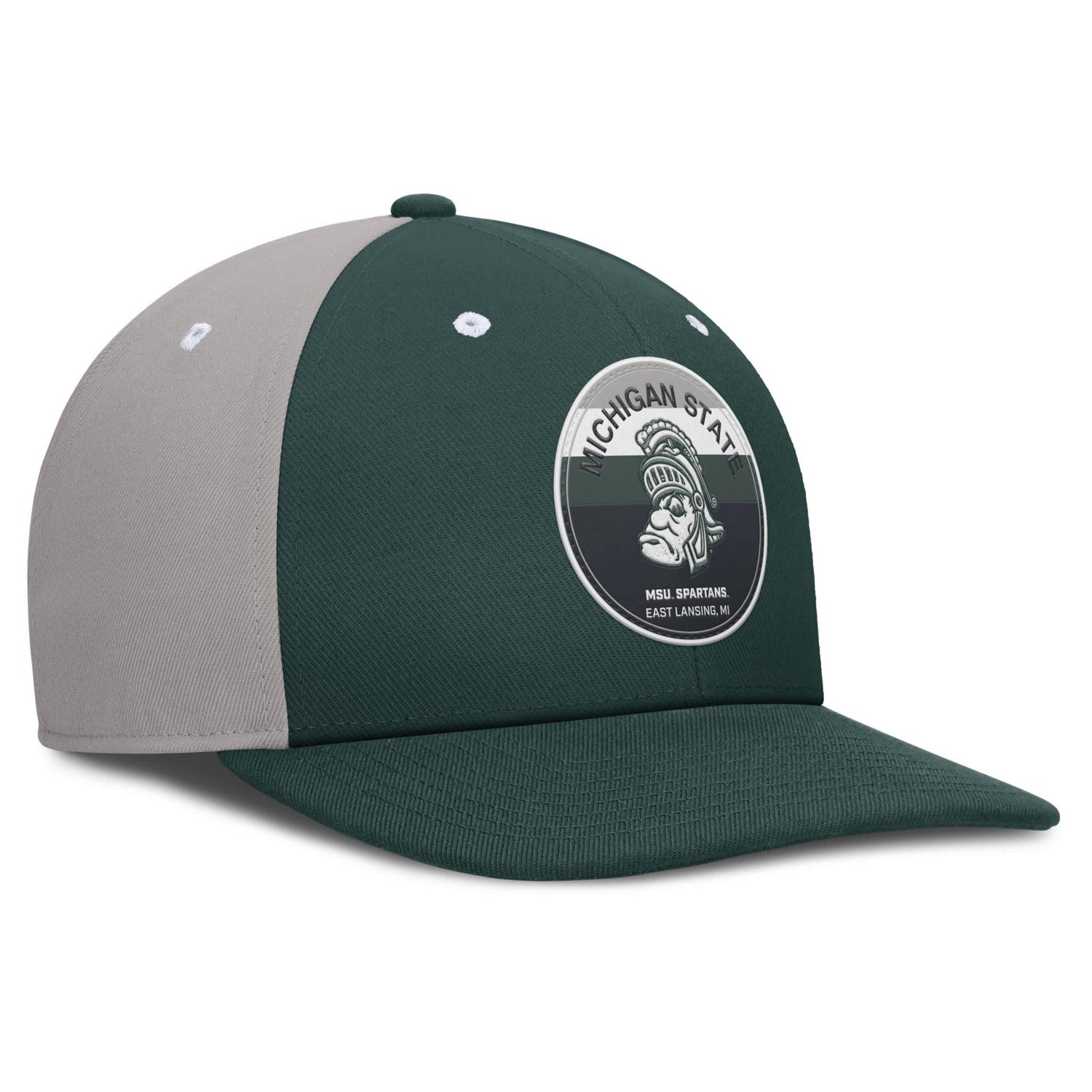 Nike Gray Michigan State Spartans Prep Pro Performance Snapback Hat - view number 3