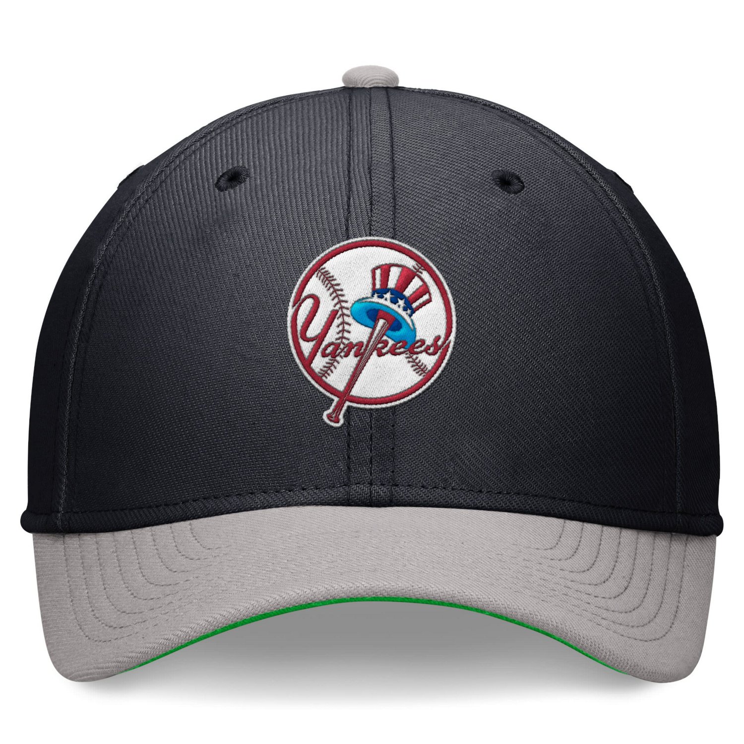 Nike /Gray New York Yankees Cooperstown Collection Rewind Swooshflex Performance Hat                                             - view number 2