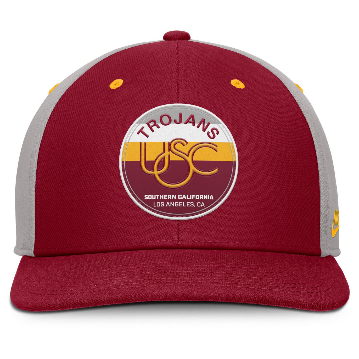 Nike Gray USC Trojans Prep Pro Performance Snapback Hat - view number 2