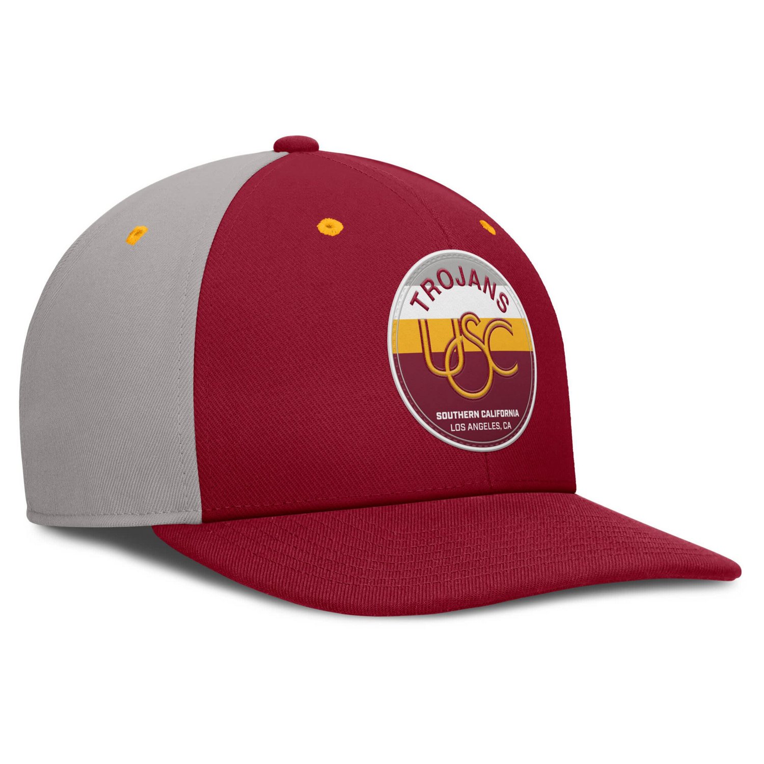Nike Gray USC Trojans Prep Pro Performance Snapback Hat - view number 3
