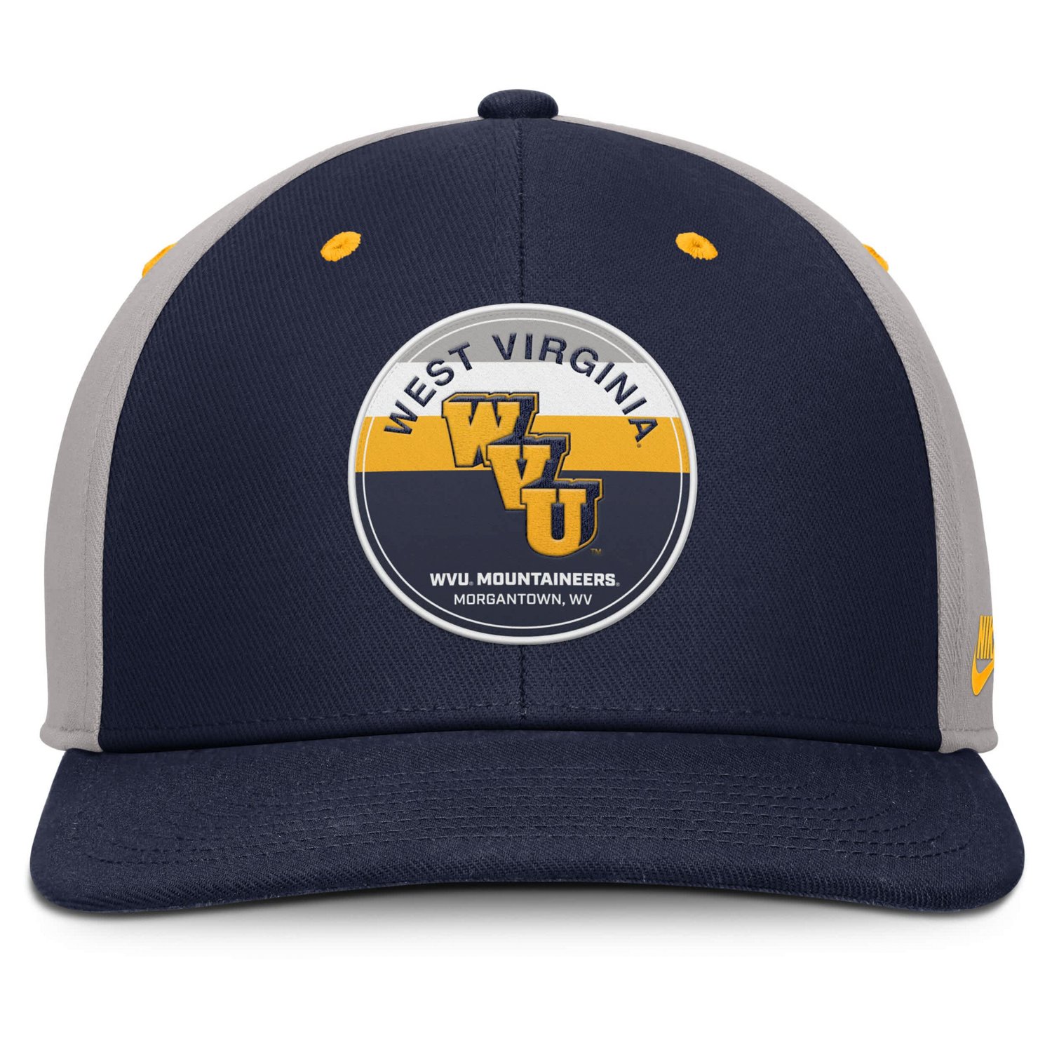 Nike Gray West Virginia Mountaineers Prep Pro Performance Snapback Hat