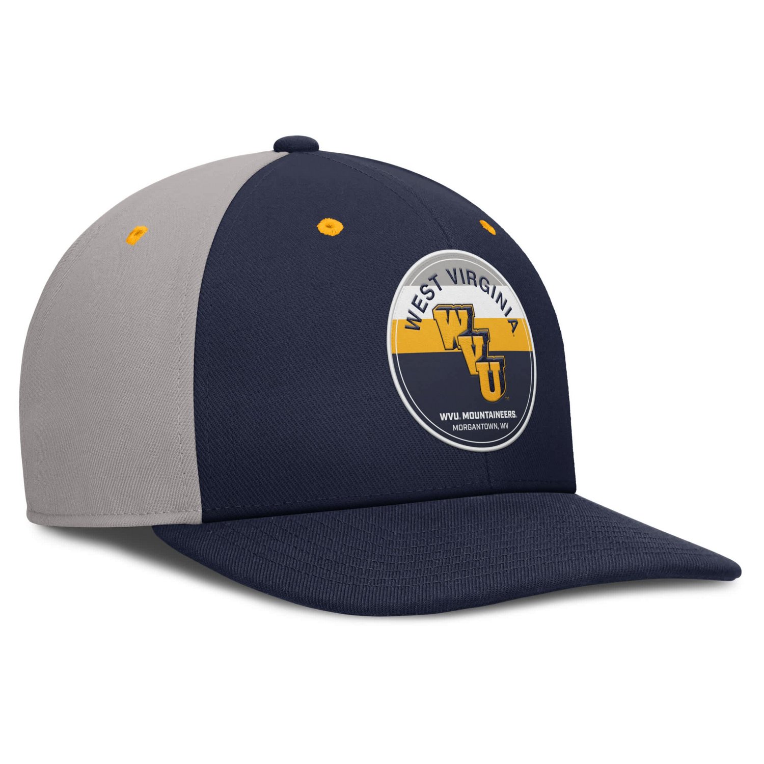 Nike Gray West Virginia Mountaineers Prep Pro Performance Snapback Hat - view number 3