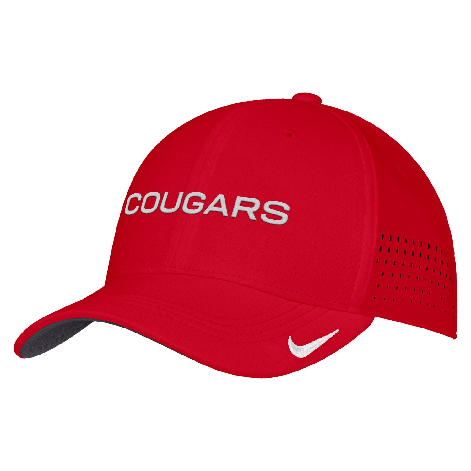 Nike Houston Cougars 2026 On-Field AeroBill SwooshFlex Dri-FIT Hat