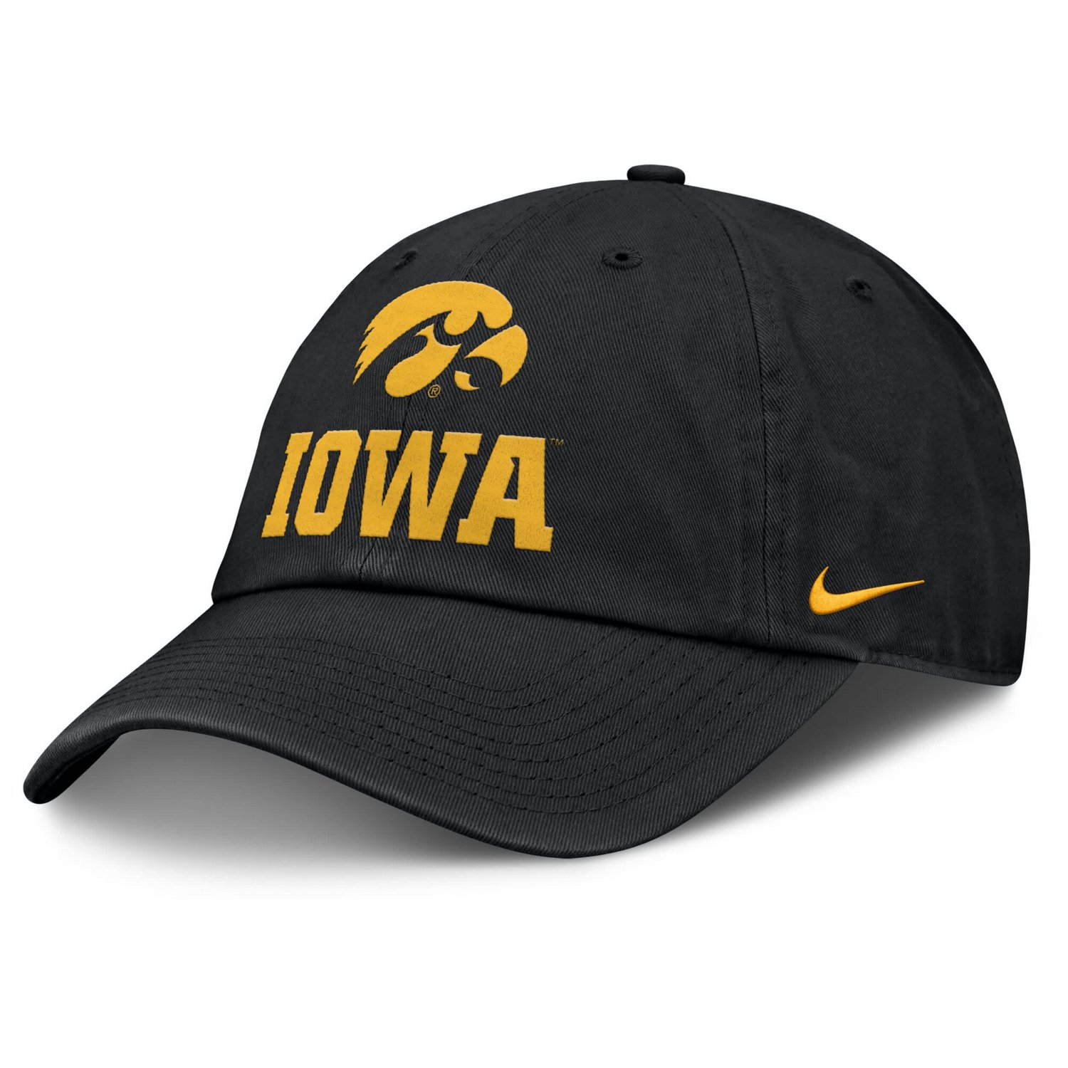 Nike Iowa Hawkeyes 2025 Sideline Club Adjustable Hat