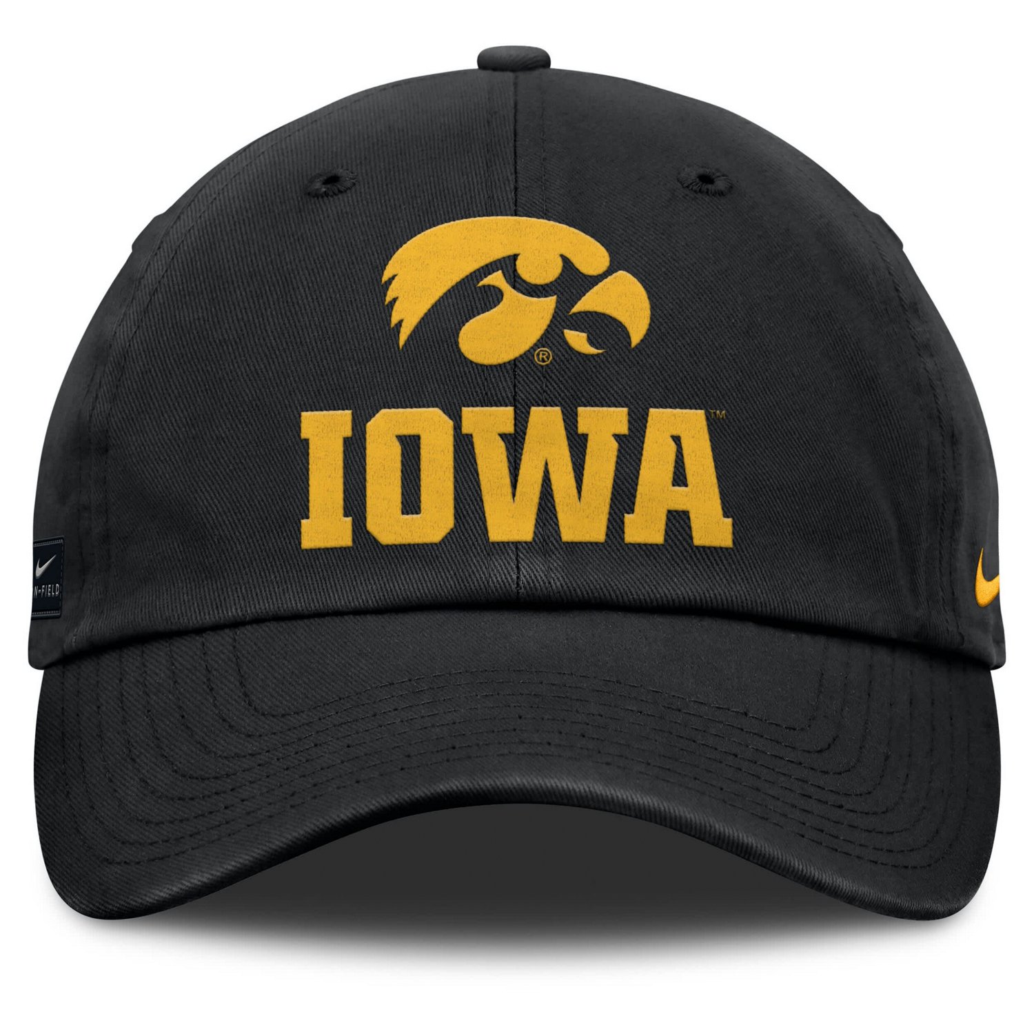 Nike Iowa Hawkeyes 2025 Sideline Club Adjustable Hat